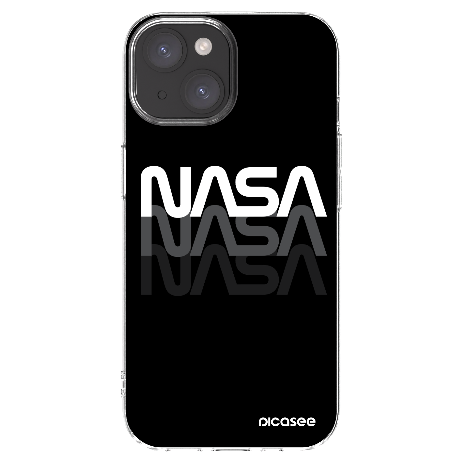 Picasee átlátszó szilikon tok az alábbi mobiltelefonokra Apple iPhone 15 - NASA Triple