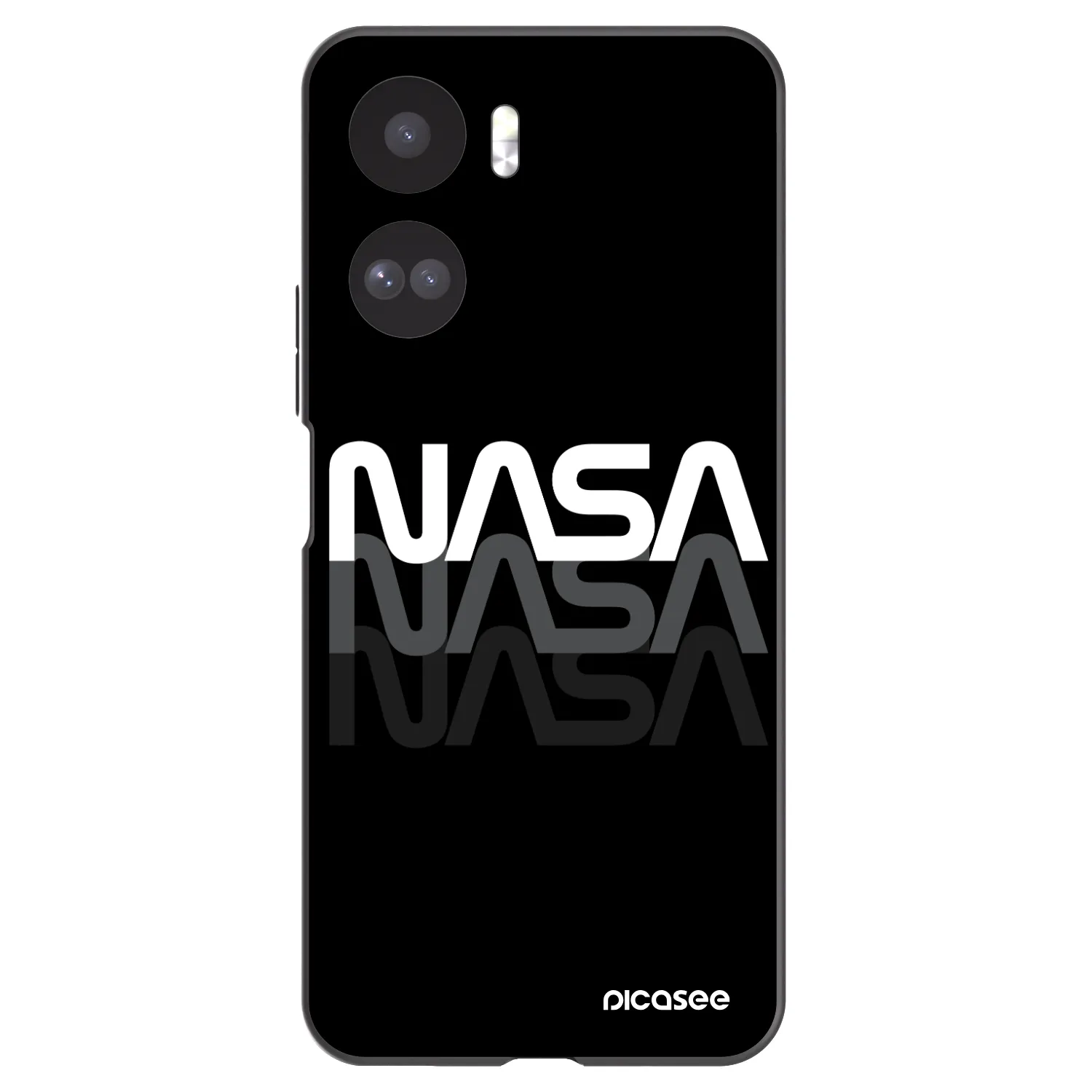 Picasee fekete szilikon tok az alábbi mobiltelefonokra Honor 90 Lite 5G - NASA Triple