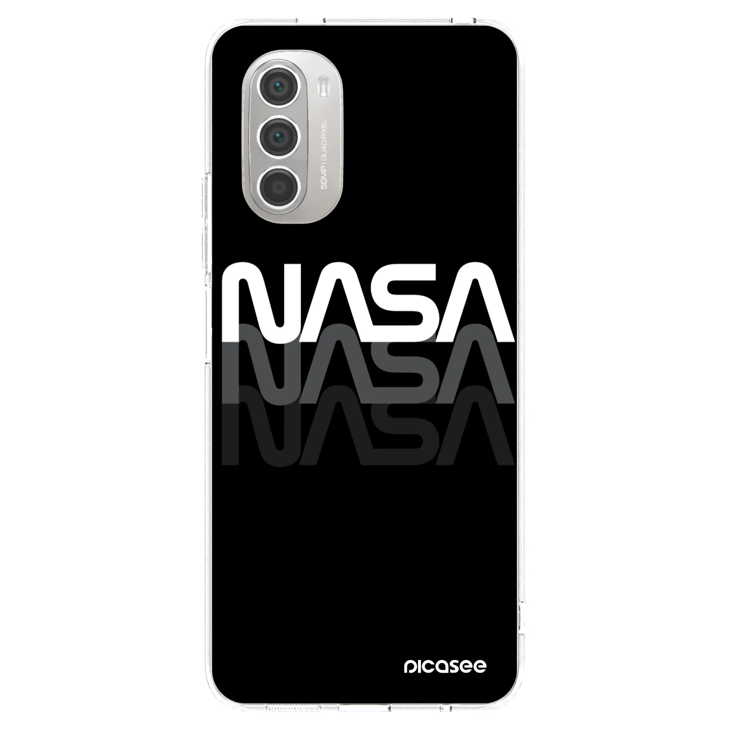 Picasee átlátszó szilikon tok az alábbi mobiltelefonokra Motorola Moto G51 - NASA Triple