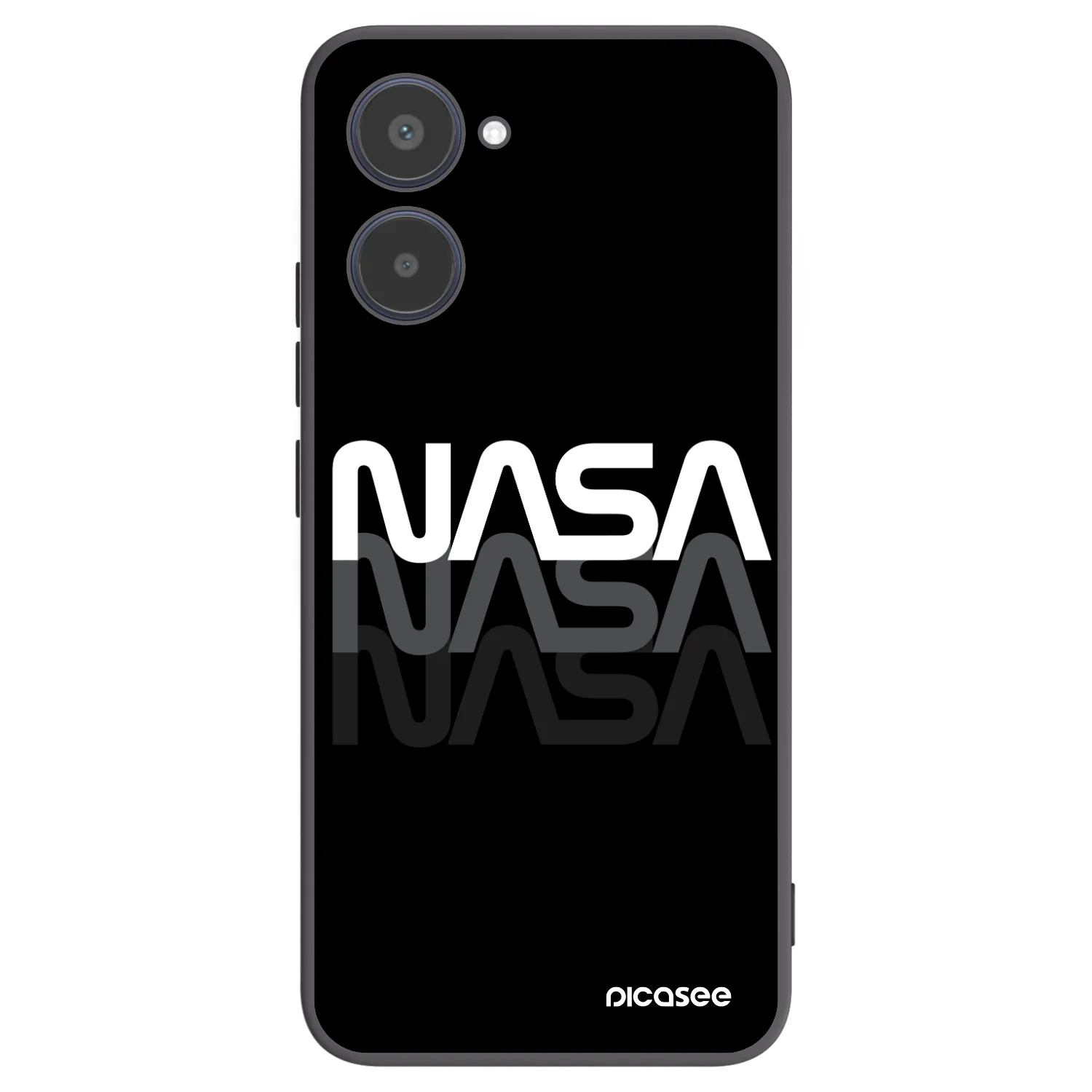 Picasee fekete szilikon tok az alábbi mobiltelefonokra Realme 10 4G - NASA Triple