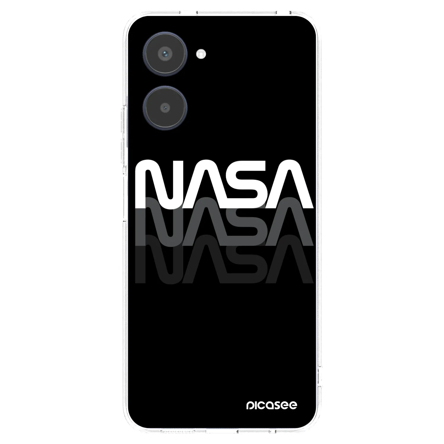 Picasee átlátszó szilikon tok az alábbi mobiltelefonokra Realme 10 4G - NASA Triple