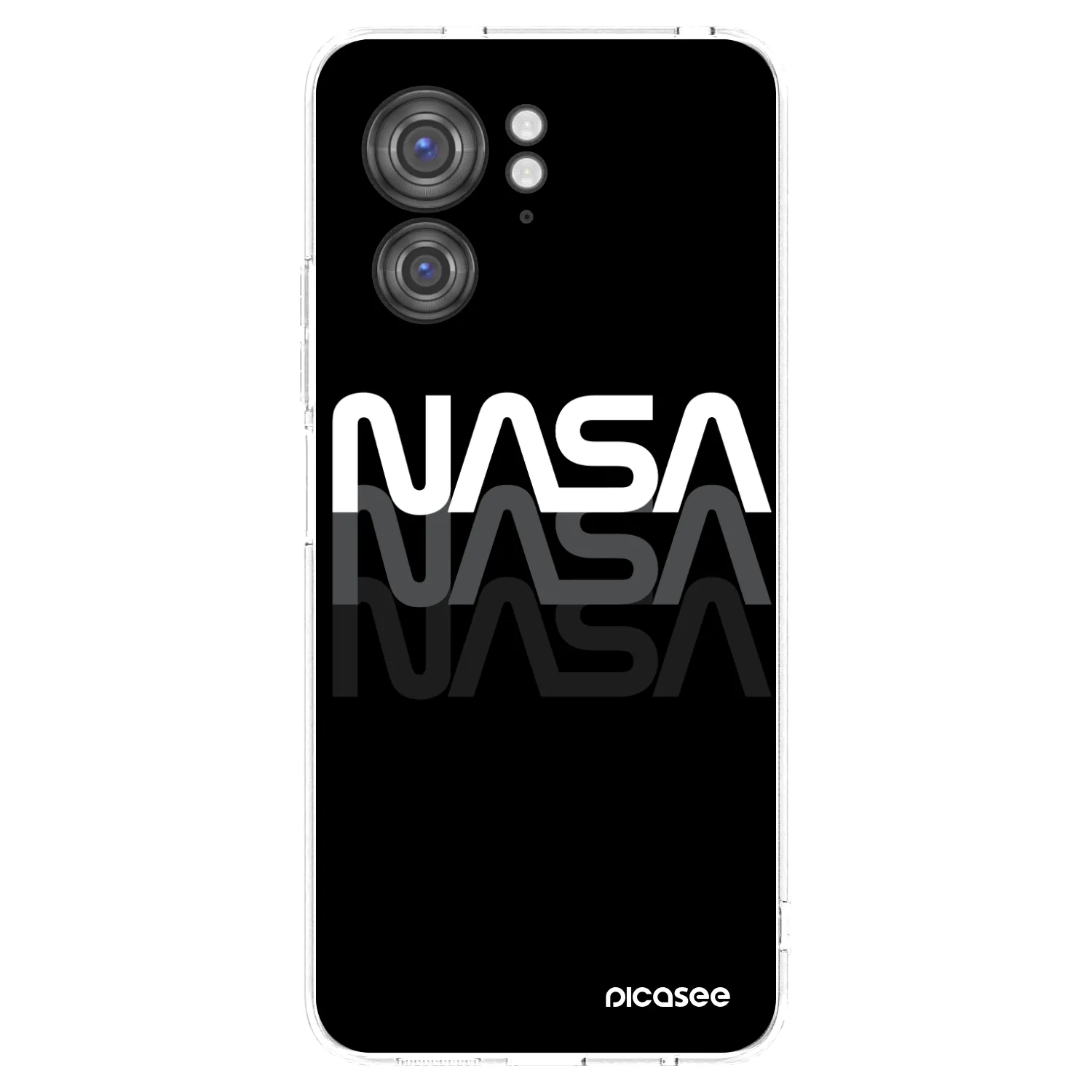 Picasee átlátszó szilikon tok az alábbi mobiltelefonokra Motorola Edge 40 - NASA Triple