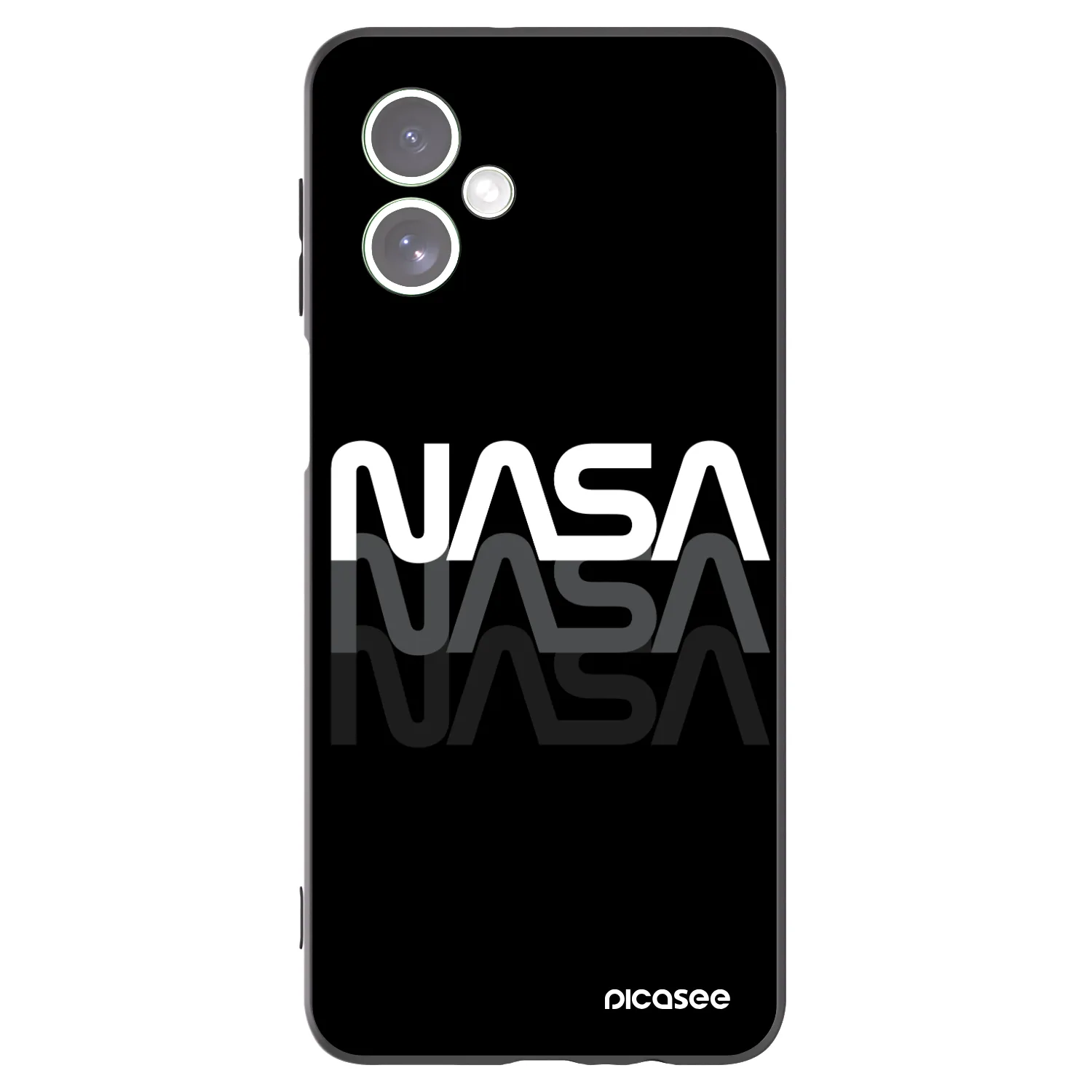 Picasee fekete szilikon tok az alábbi mobiltelefonokra Motorola Moto G54 5G - NASA Triple