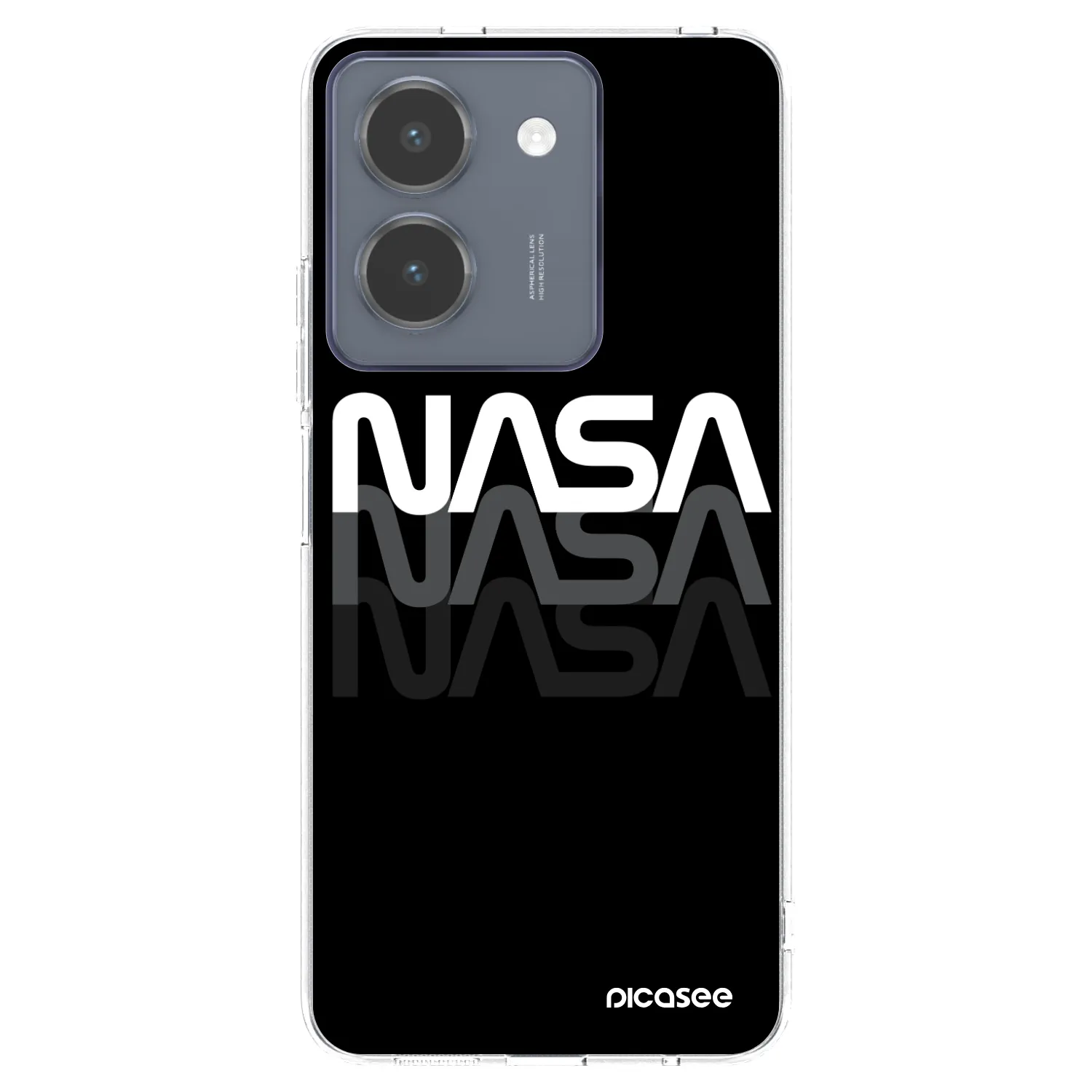 Picasee átlátszó szilikon tok az alábbi mobiltelefonokra Vivo Y36 4G - NASA Triple