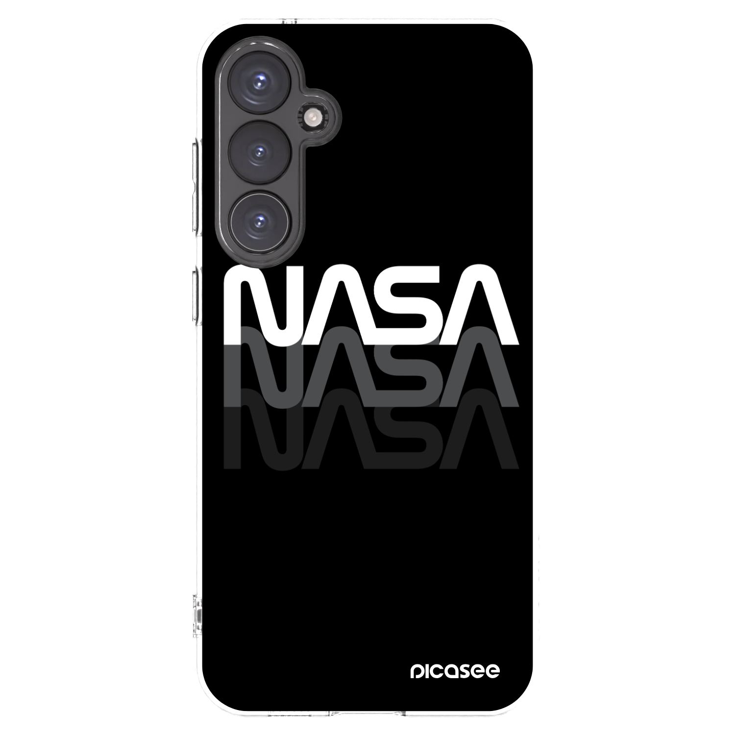 Picasee átlátszó szilikon tok az alábbi mobiltelefonokra Samsung Galaxy S23 FE S711B - NASA Triple
