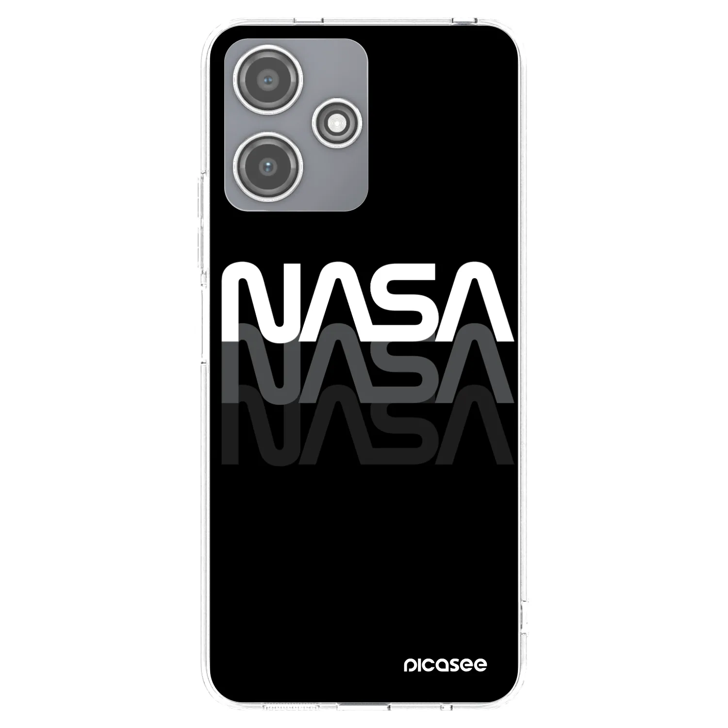 Picasee átlátszó szilikon tok az alábbi mobiltelefonokra Xiaomi Redmi 12 5G - NASA Triple