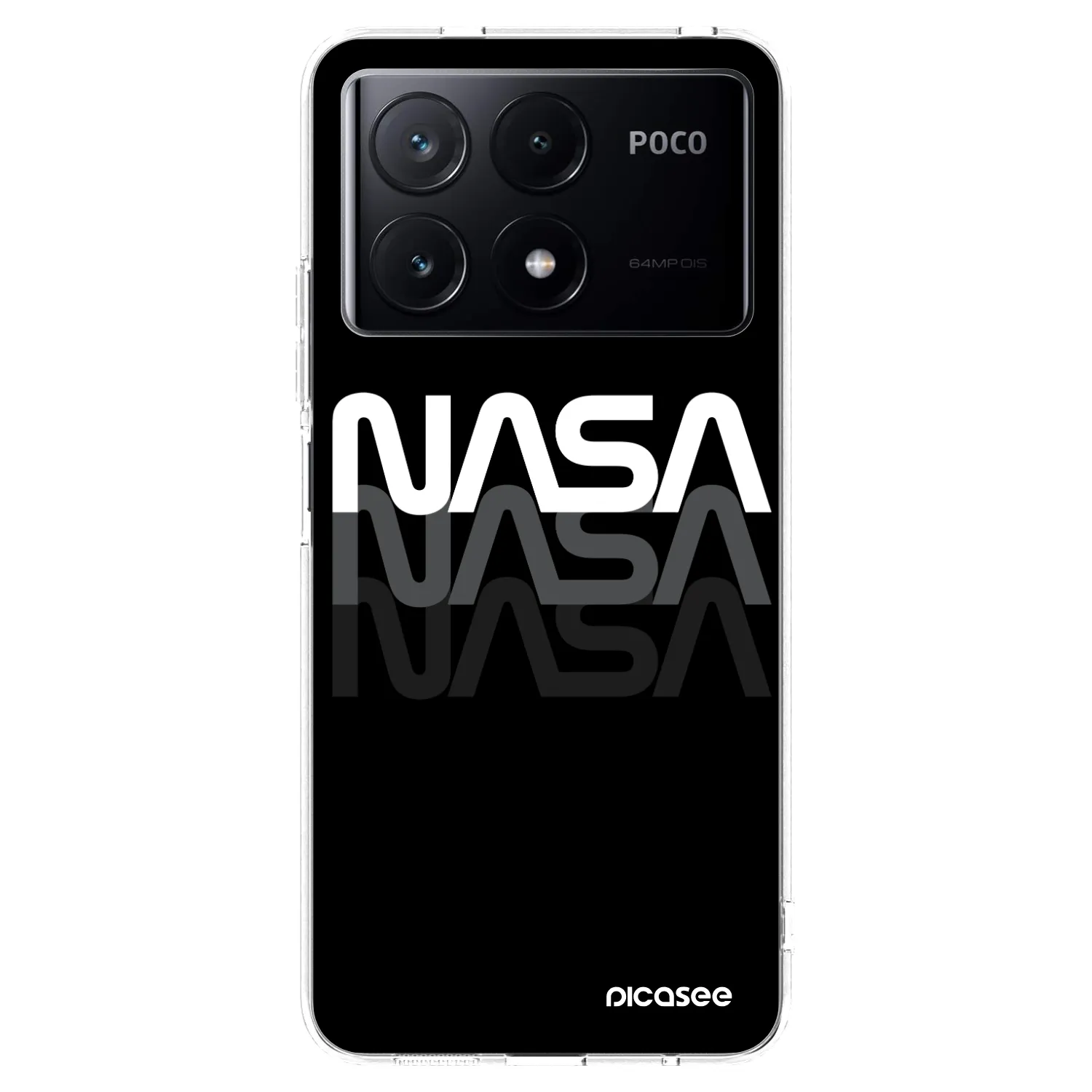 Picasee átlátszó szilikon tok az alábbi mobiltelefonokra Xiaomi Poco X6 Pro - NASA Triple