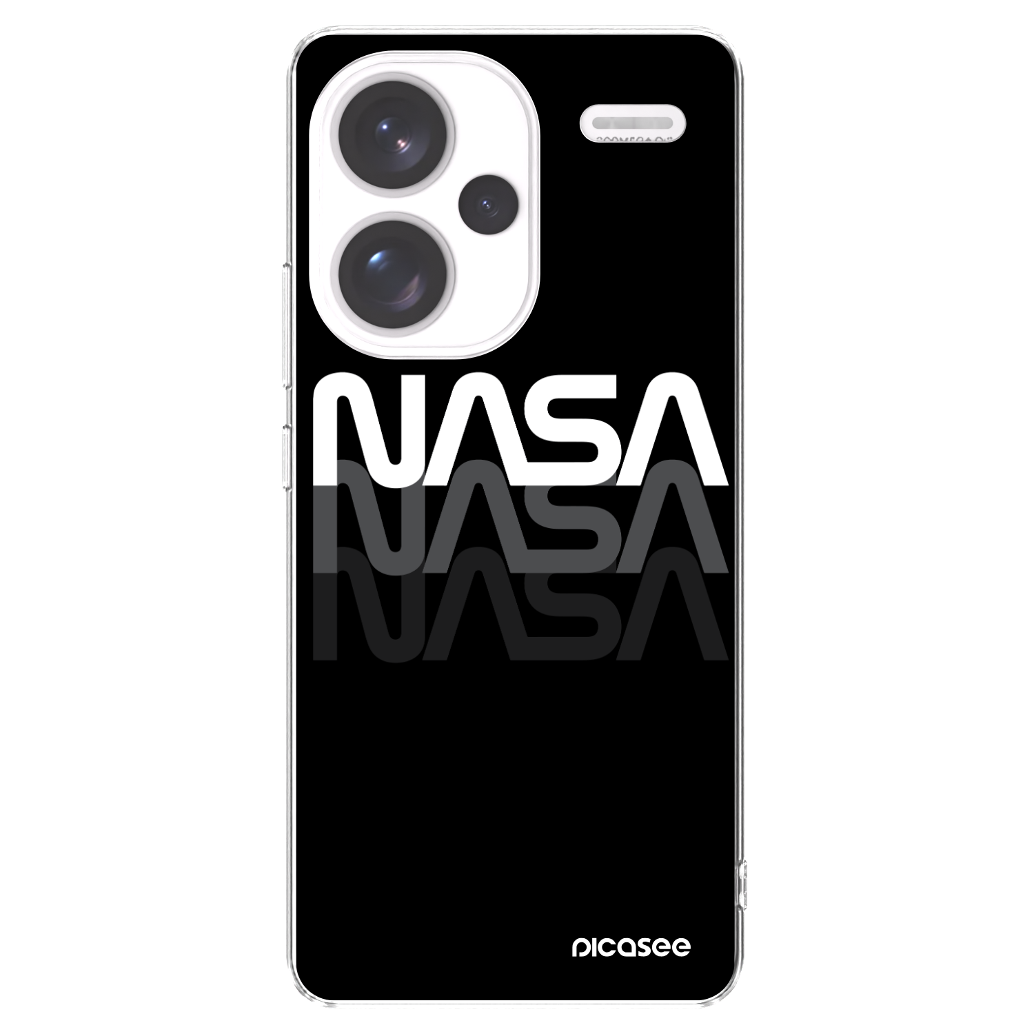 Picasee átlátszó szilikon tok az alábbi mobiltelefonokra Xiaomi Redmi Note 13 Pro+ 5G - NASA Triple