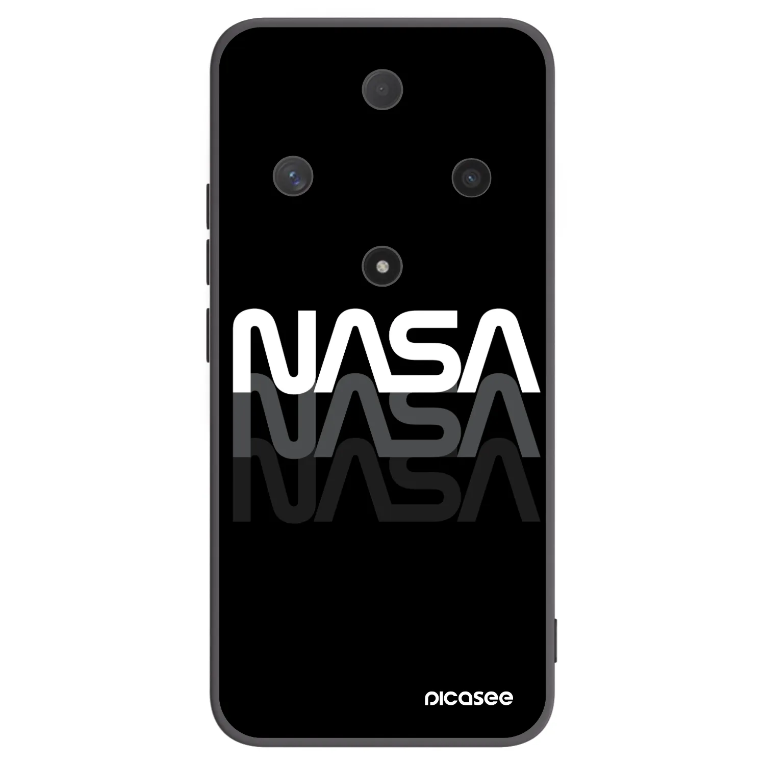 Picasee fekete szilikon tok az alábbi mobiltelefonokra Honor Magic6 Lite 5G - NASA Triple