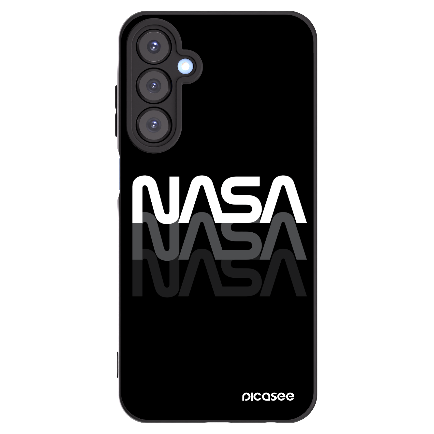 Picasee fekete szilikon tok az alábbi mobiltelefonokra Samsung Galaxy A25 A256B 5G - NASA Triple