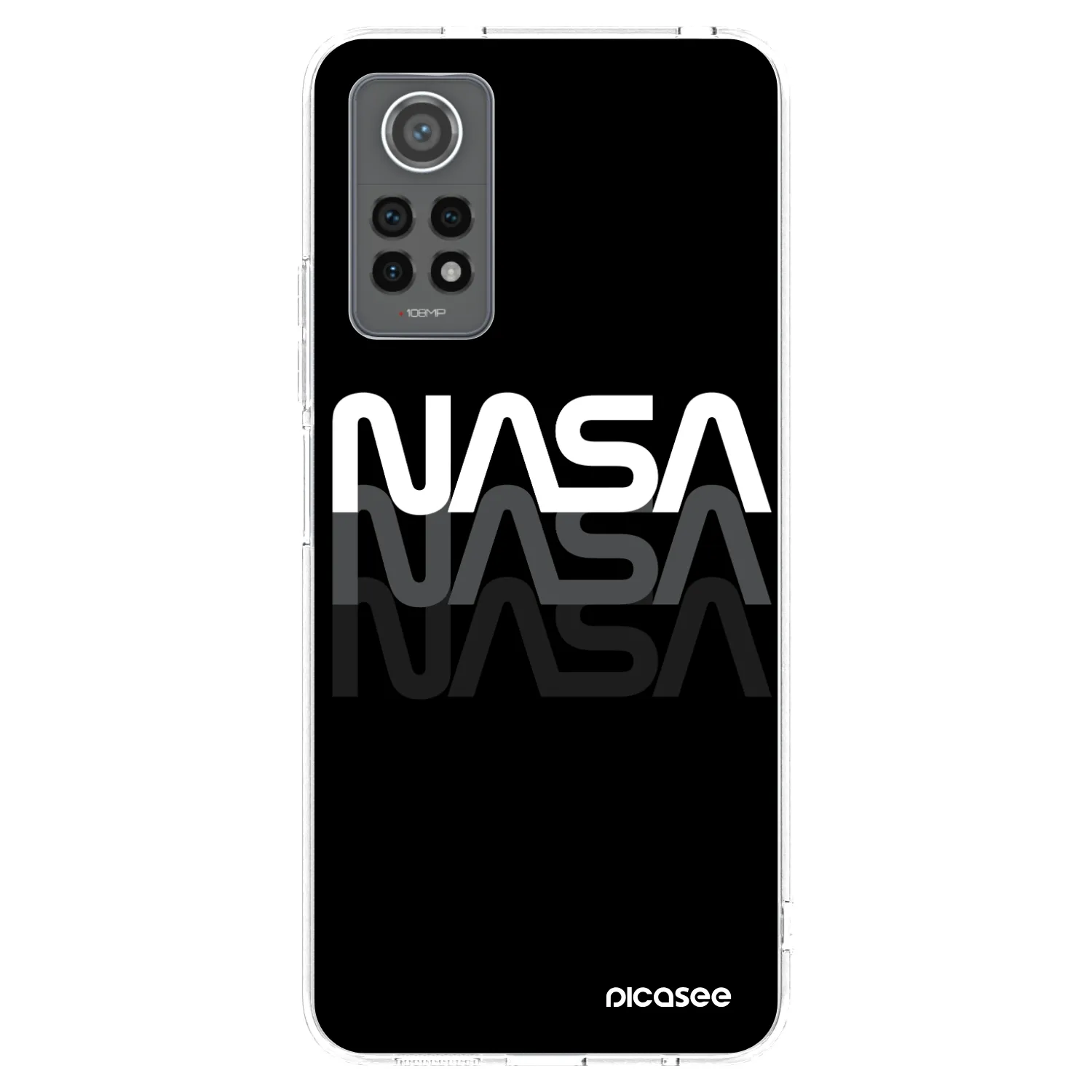 Picasee átlátszó szilikon tok az alábbi mobiltelefonokra Xiaomi Redmi Note 12 Pro 4G - NASA Triple