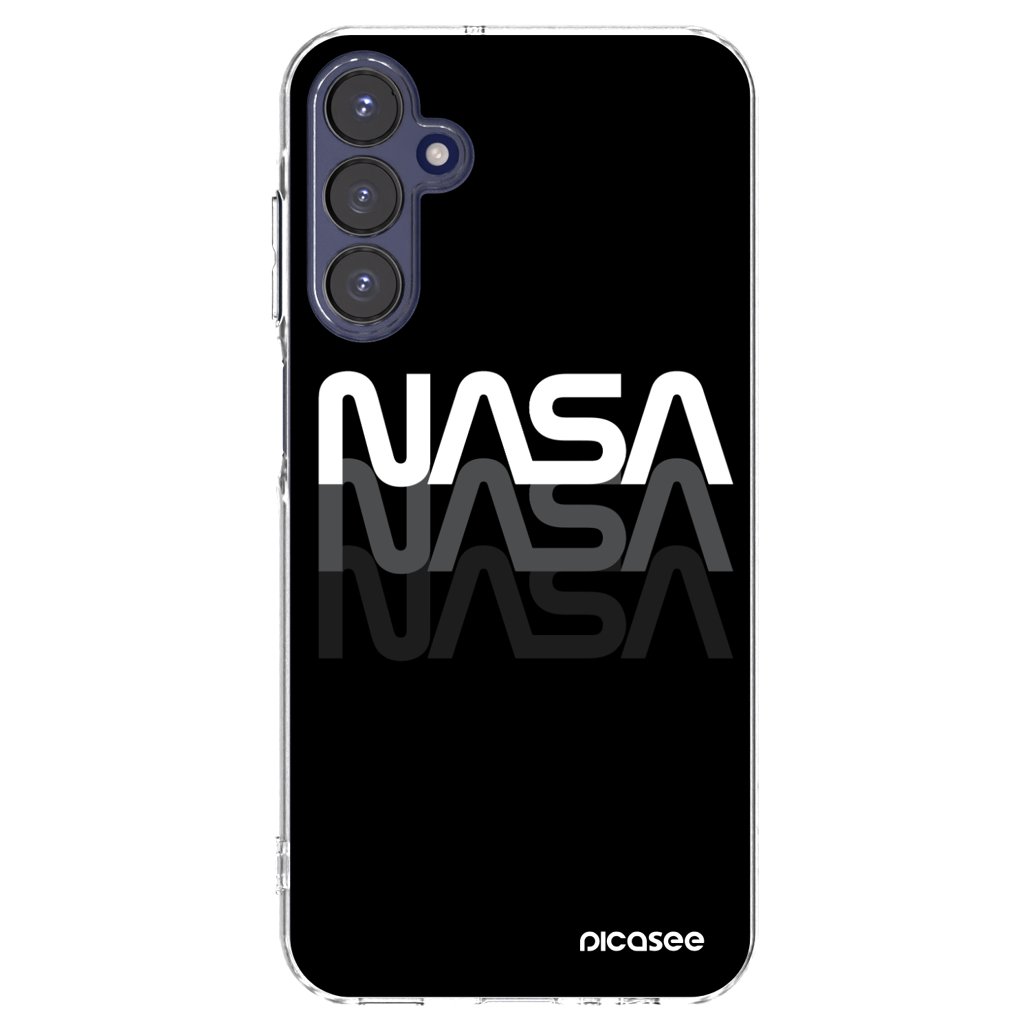 Picasee átlátszó szilikon tok az alábbi mobiltelefonokra Samsung Galaxy A15 A155F 4G - NASA Triple