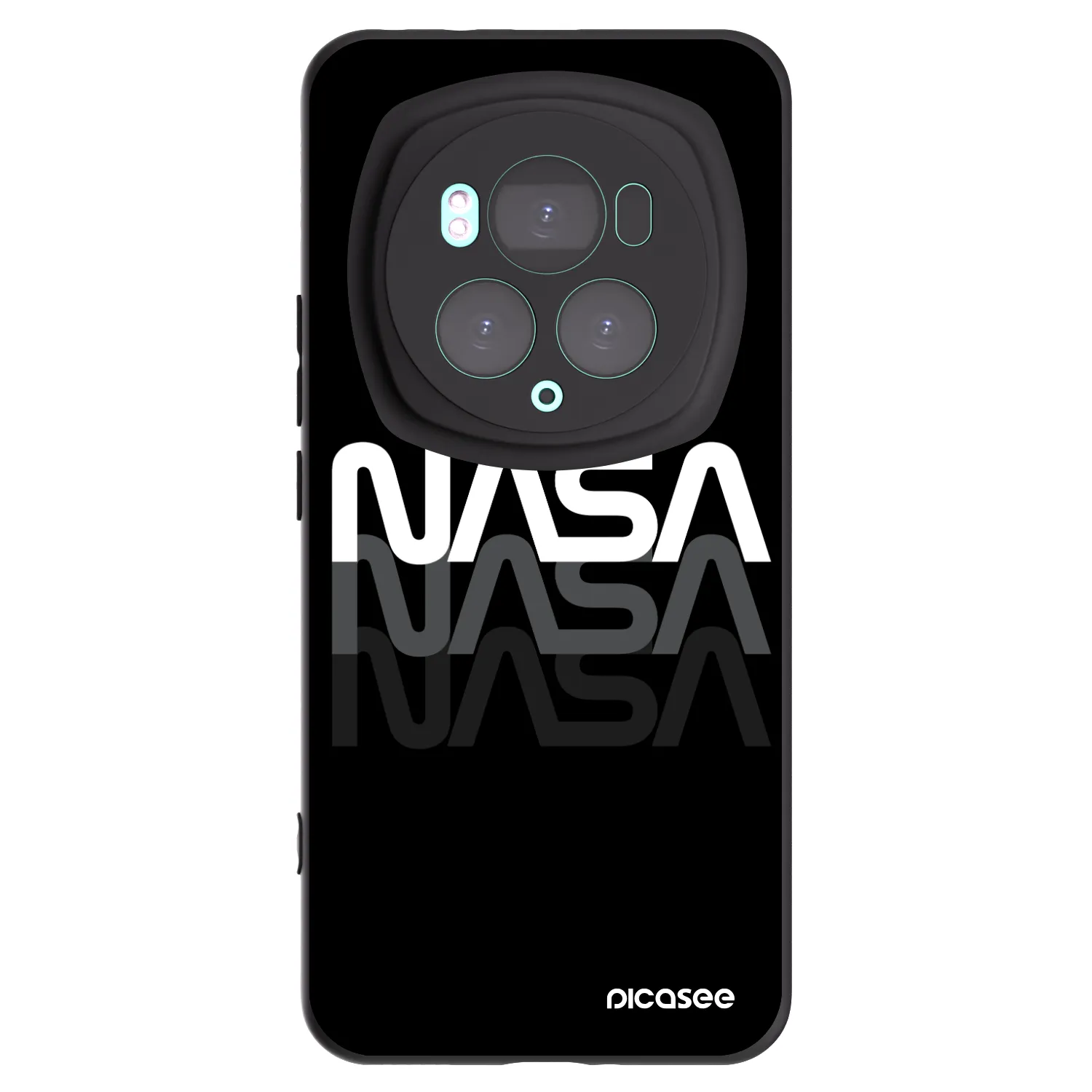 Picasee fekete szilikon tok az alábbi mobiltelefonokra Honor Magic6 Pro - NASA Triple