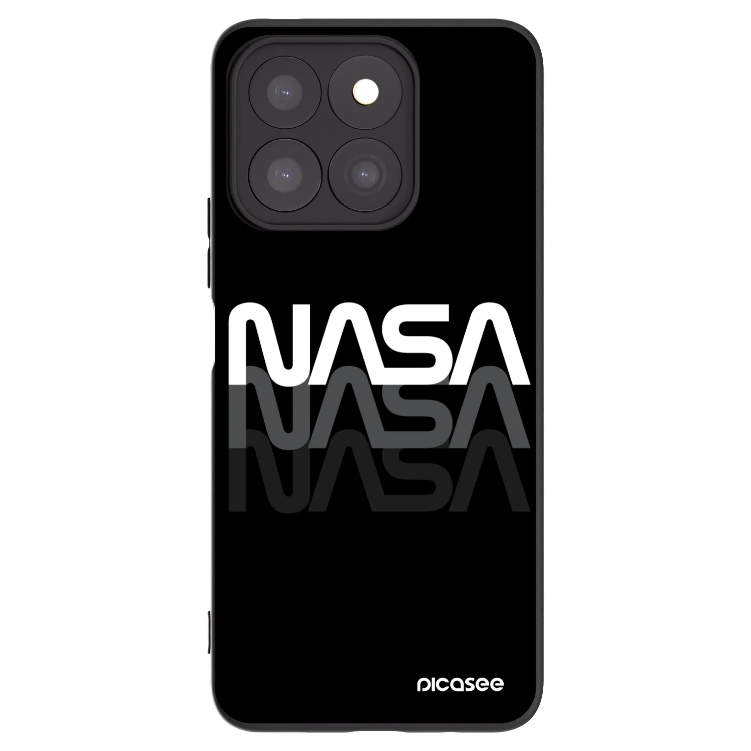 Picasee fekete szilikon tok az alábbi mobiltelefonokra Honor X8b - NASA Triple