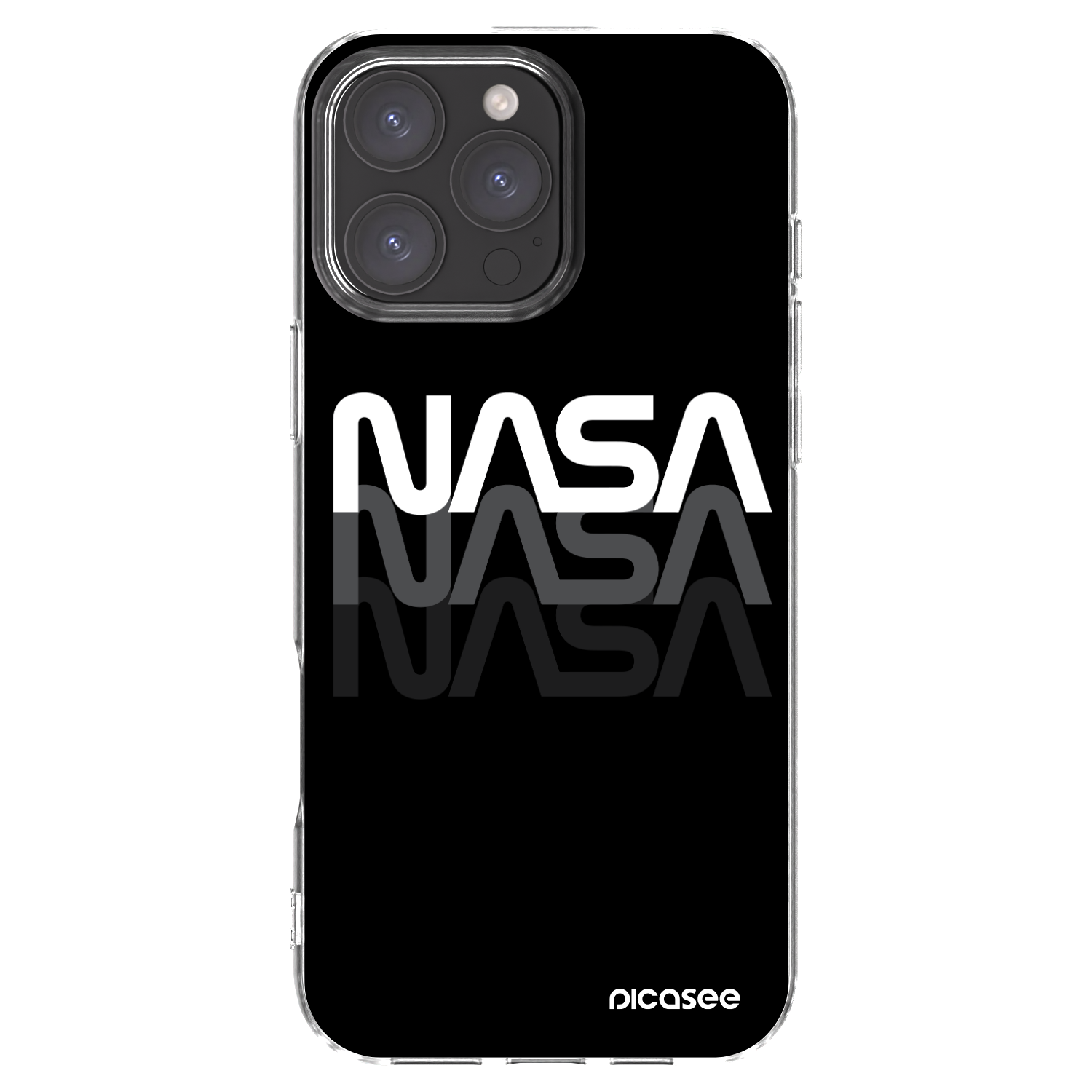 Picasee átlátszó szilikon tok az alábbi mobiltelefonokra Apple iPhone 16 Pro Max - NASA Triple