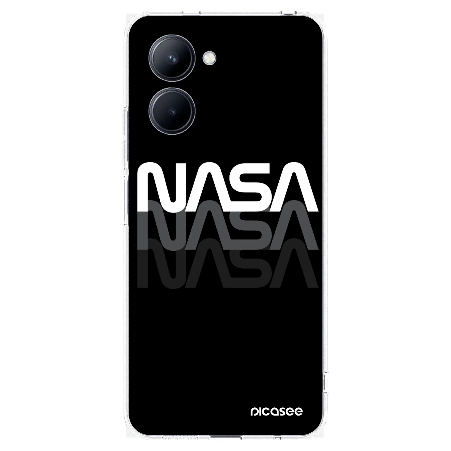 Picasee átlátszó szilikon tok az alábbi mobiltelefonokra Realme C33 (2023) - NASA Triple