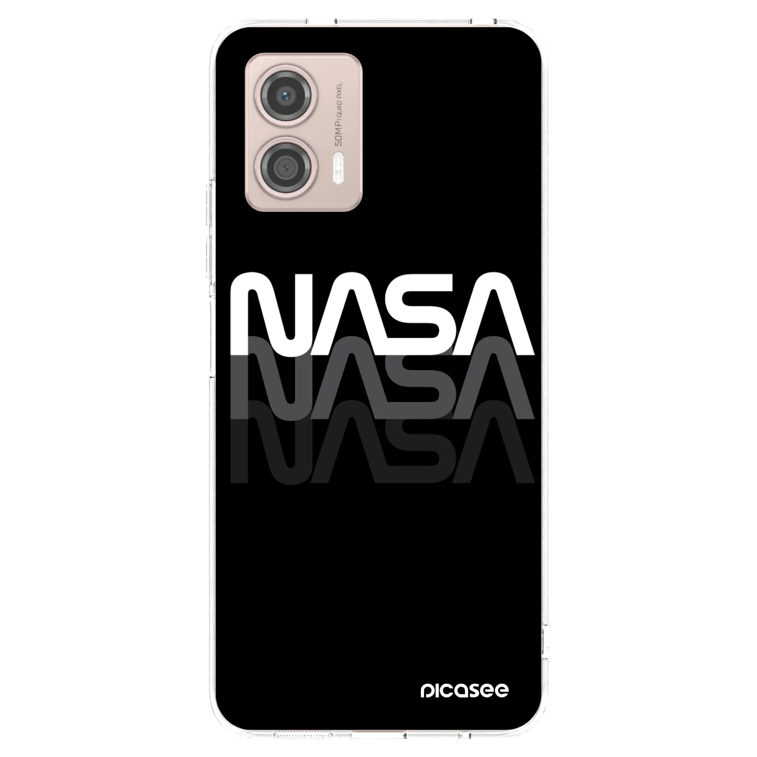 Picasee átlátszó szilikon tok az alábbi mobiltelefonokra Motorola Moto G53 5G - NASA Triple