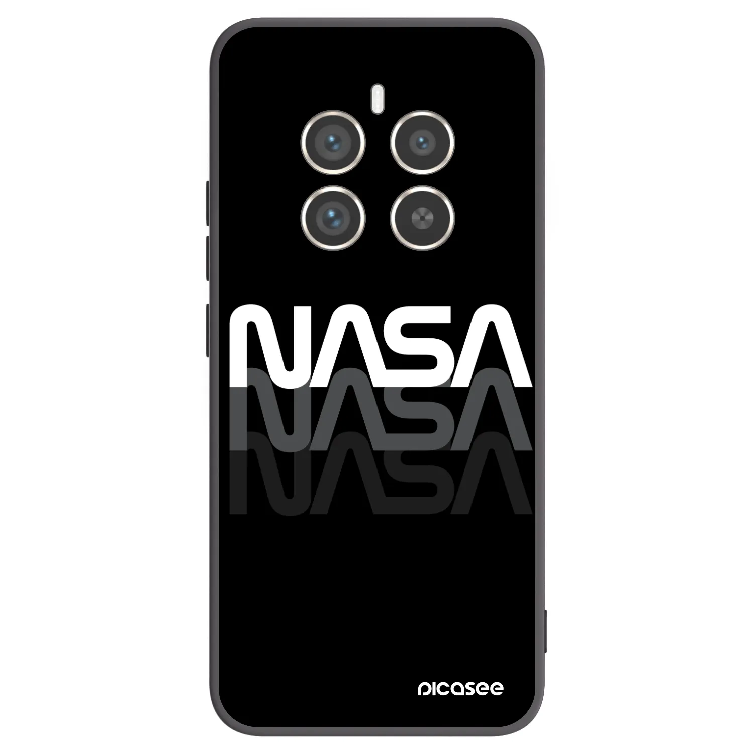 Picasee fekete szilikon tok az alábbi mobiltelefonokra Realme 12 Pro 5G - NASA Triple
