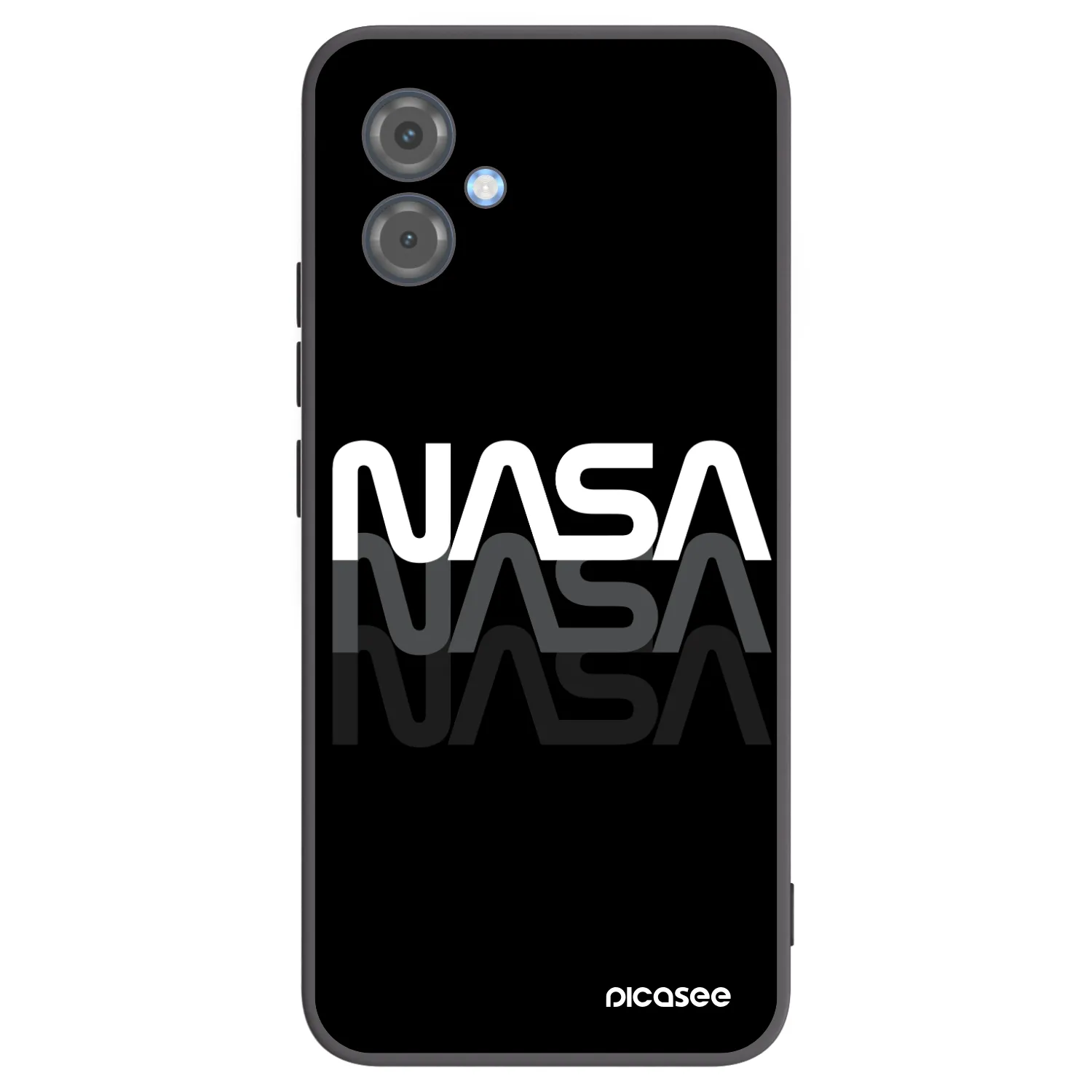 Picasee fekete szilikon tok az alábbi mobiltelefonokra Motorola Moto G14 - NASA Triple