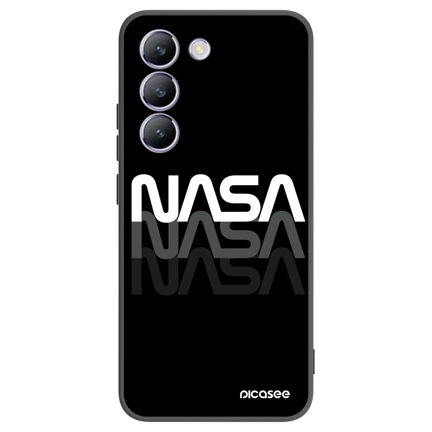 Picasee fekete szilikon tok az alábbi mobiltelefonokra Vivo V40 SE 5G - NASA Triple
