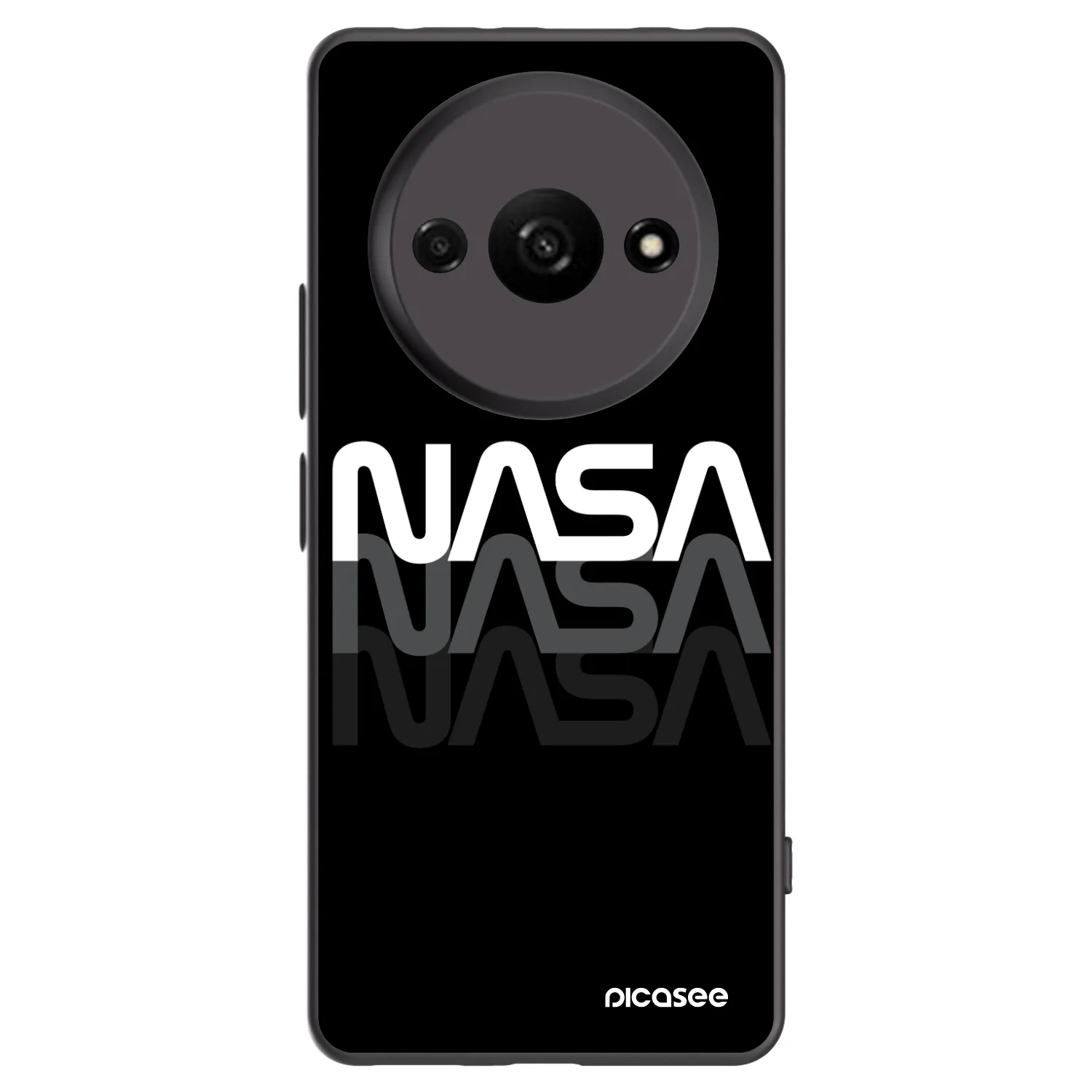 Picasee fekete szilikon tok az alábbi mobiltelefonokra Xiaomi Redmi A3 - NASA Triple