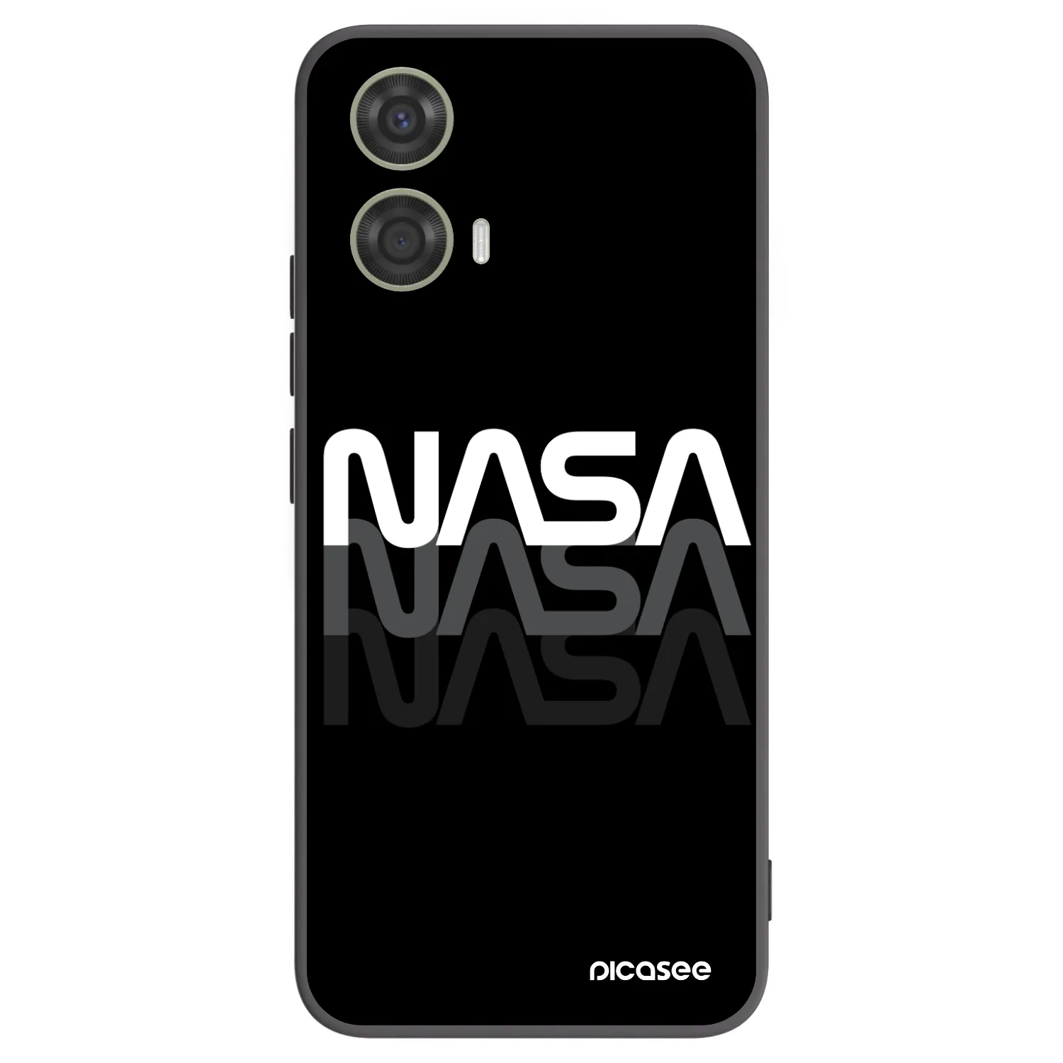 Picasee fekete szilikon tok az alábbi mobiltelefonokra Motorola Moto G24 - NASA Triple