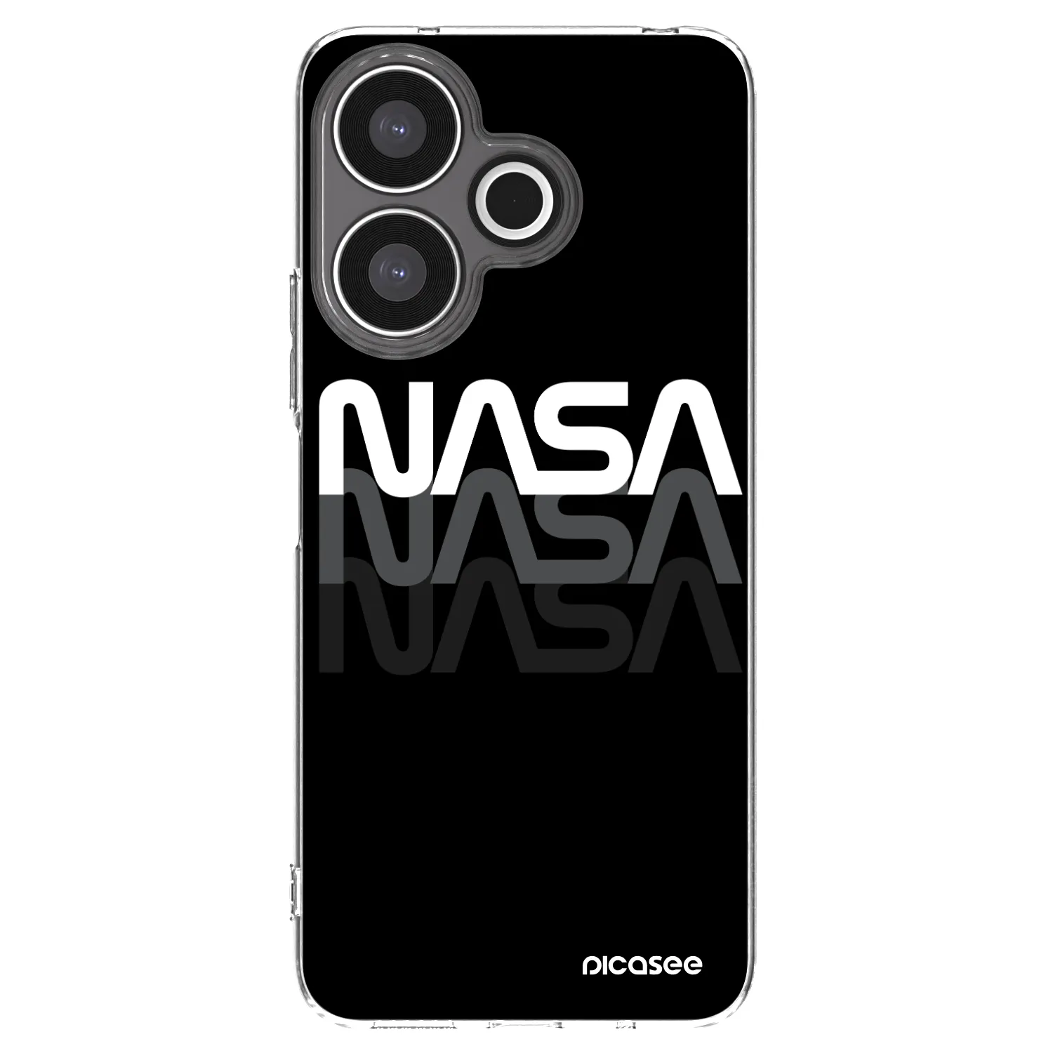 Picasee átlátszó szilikon tok az alábbi mobiltelefonokra Xiaomi Redmi 13 4G - NASA Triple