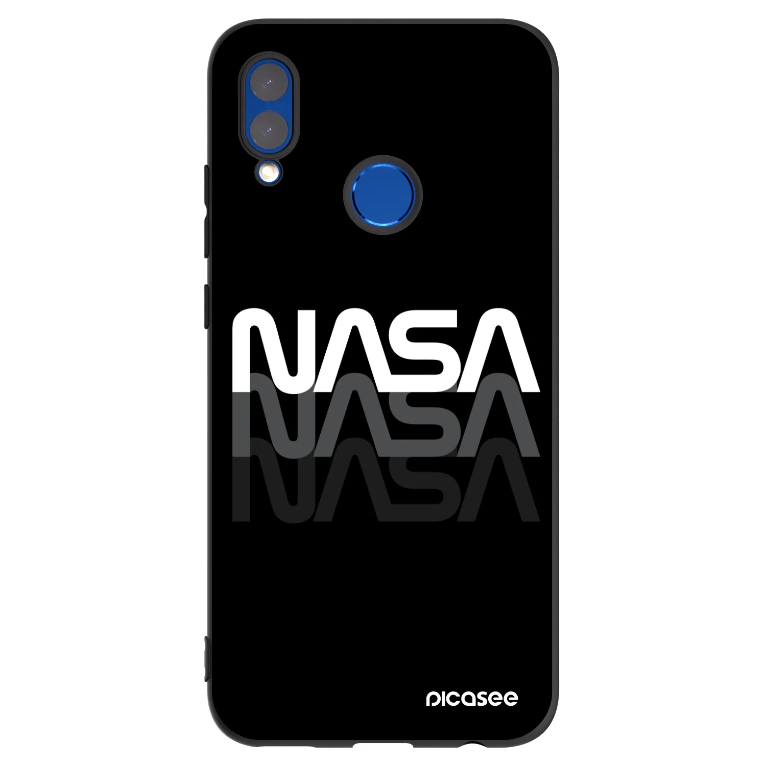 Picasee fekete szilikon tok az alábbi mobiltelefonokra Honor 10 Lite - NASA Triple