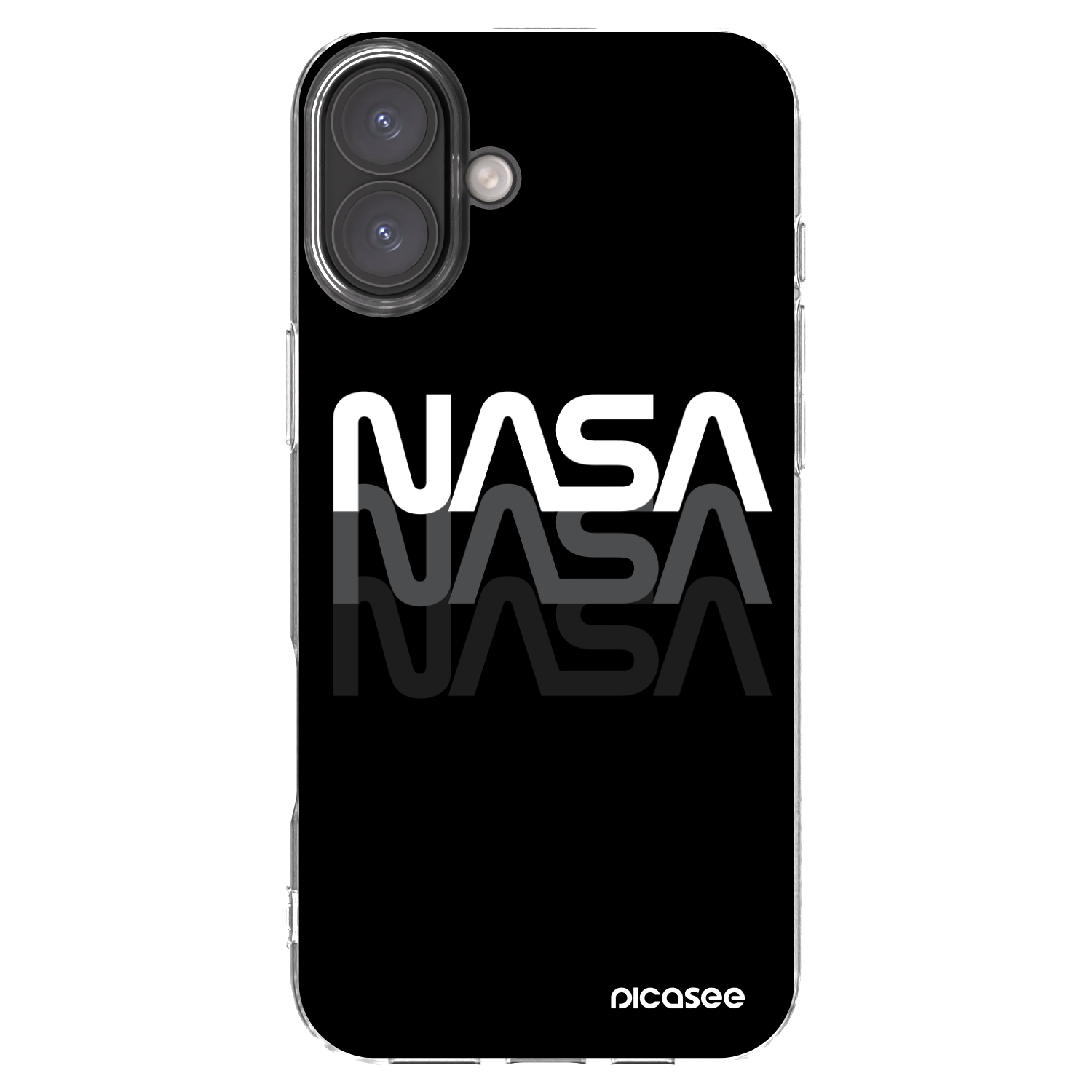 Picasee átlátszó szilikon tok az alábbi mobiltelefonokra Apple iPhone 16 Plus - NASA Triple