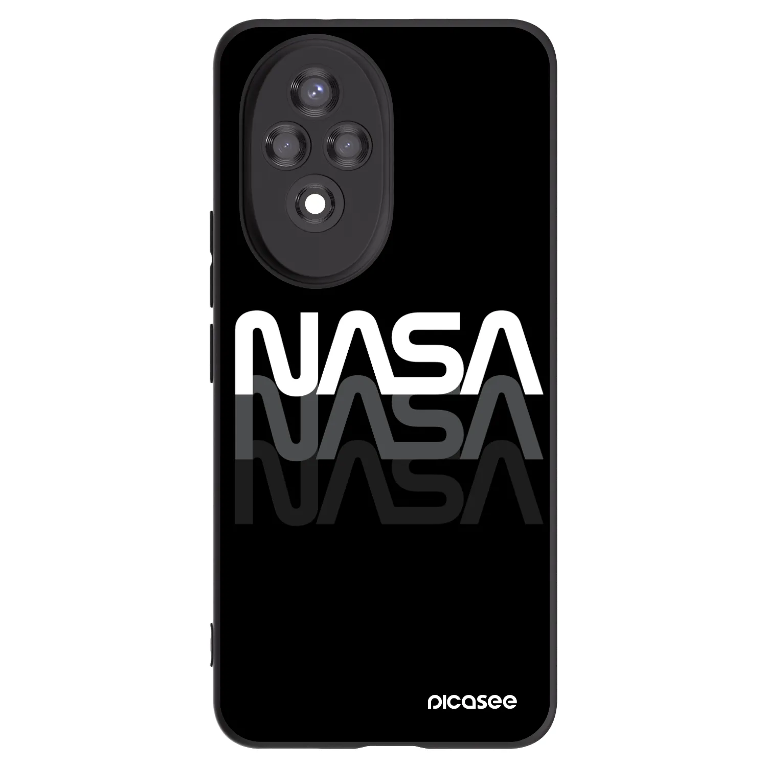 Picasee fekete szilikon tok az alábbi mobiltelefonokra Honor 200 5G - NASA Triple
