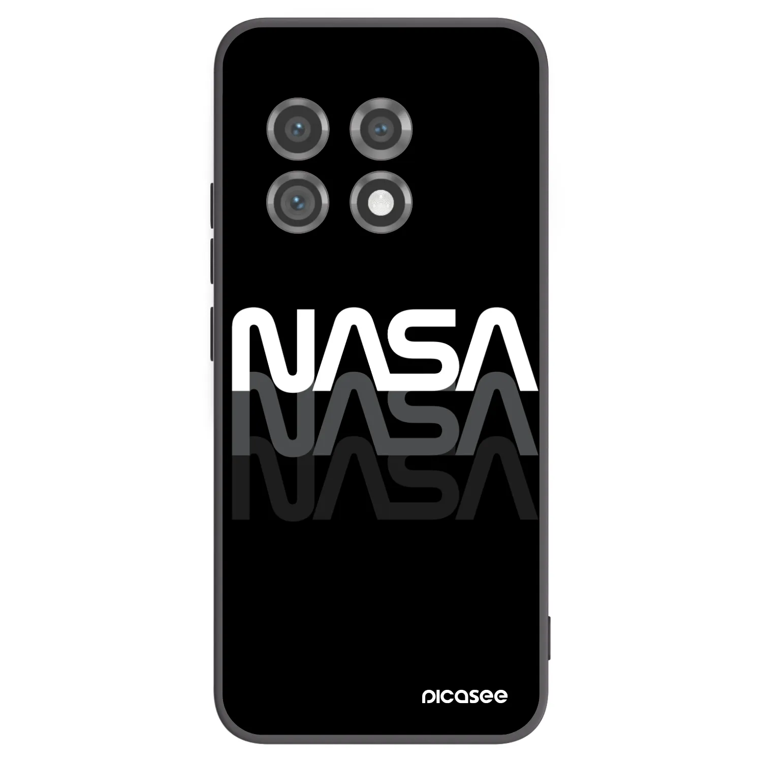 Picasee fekete szilikon tok az alábbi mobiltelefonokra OnePlus 11 5G - NASA Triple