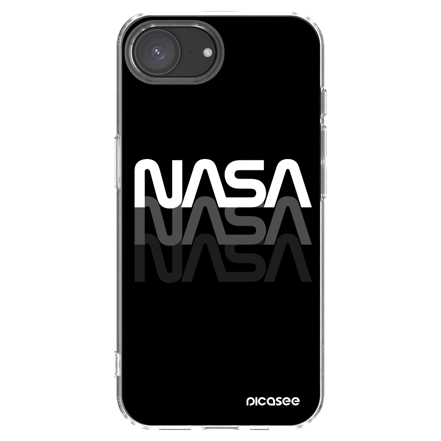 Picasee átlátszó szilikon tok az alábbi mobiltelefonokra Apple iPhone 16e - NASA Triple