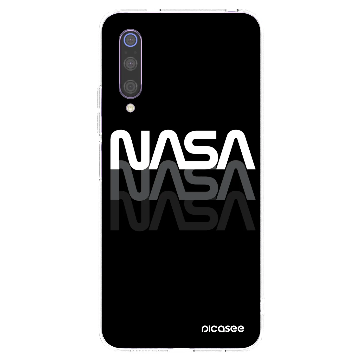 Picasee átlátszó szilikon tok az alábbi mobiltelefonokra Xiaomi Mi 9 - NASA Triple