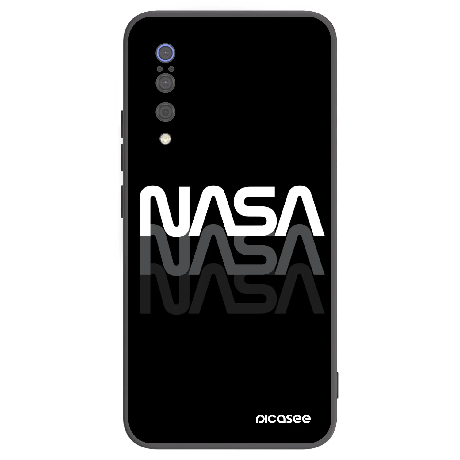 Picasee fekete szilikon tok az alábbi mobiltelefonokra Xiaomi Mi 9 - NASA Triple