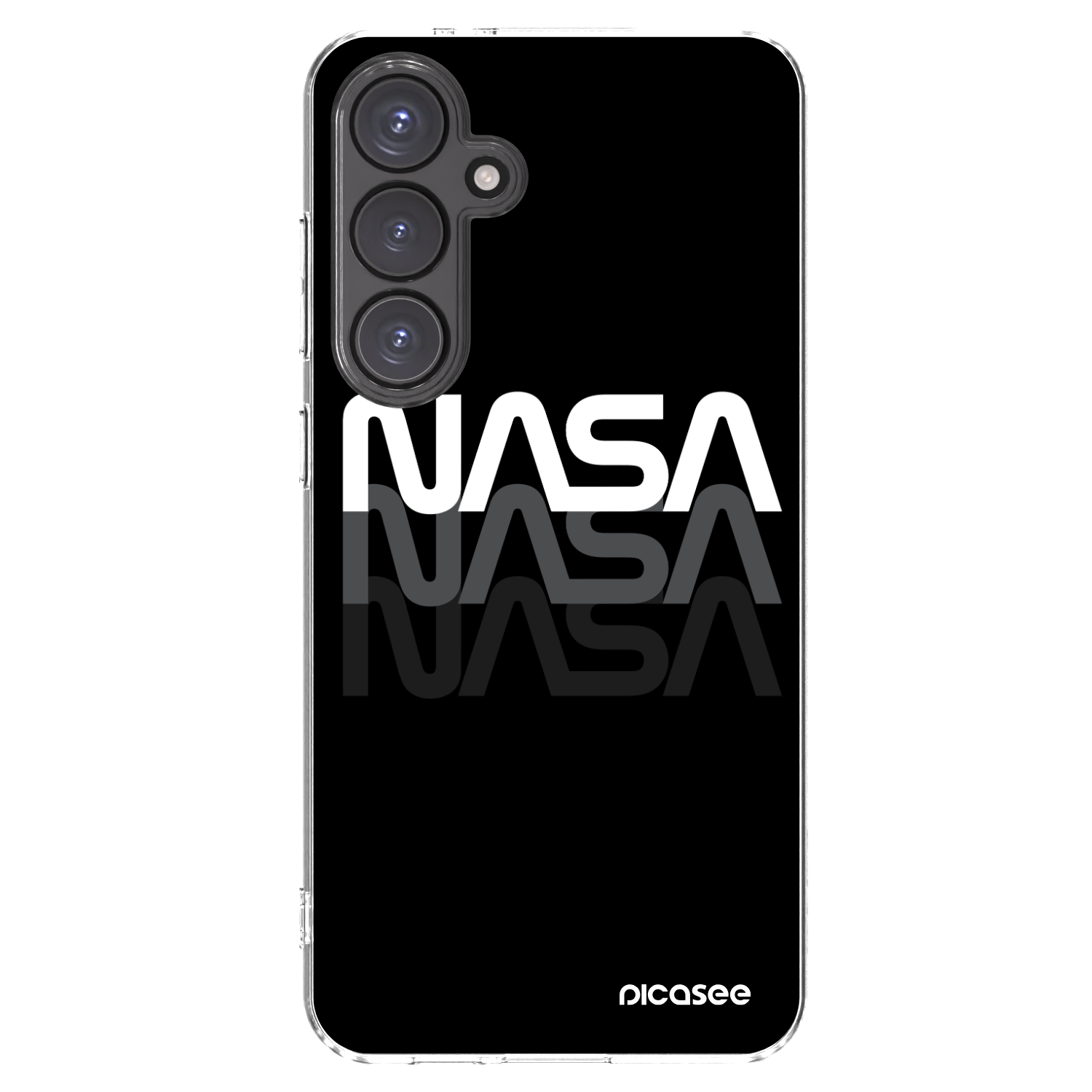 Picasee átlátszó szilikon tok az alábbi mobiltelefonokra Samsung Galaxy S24 FE S721B - NASA Triple