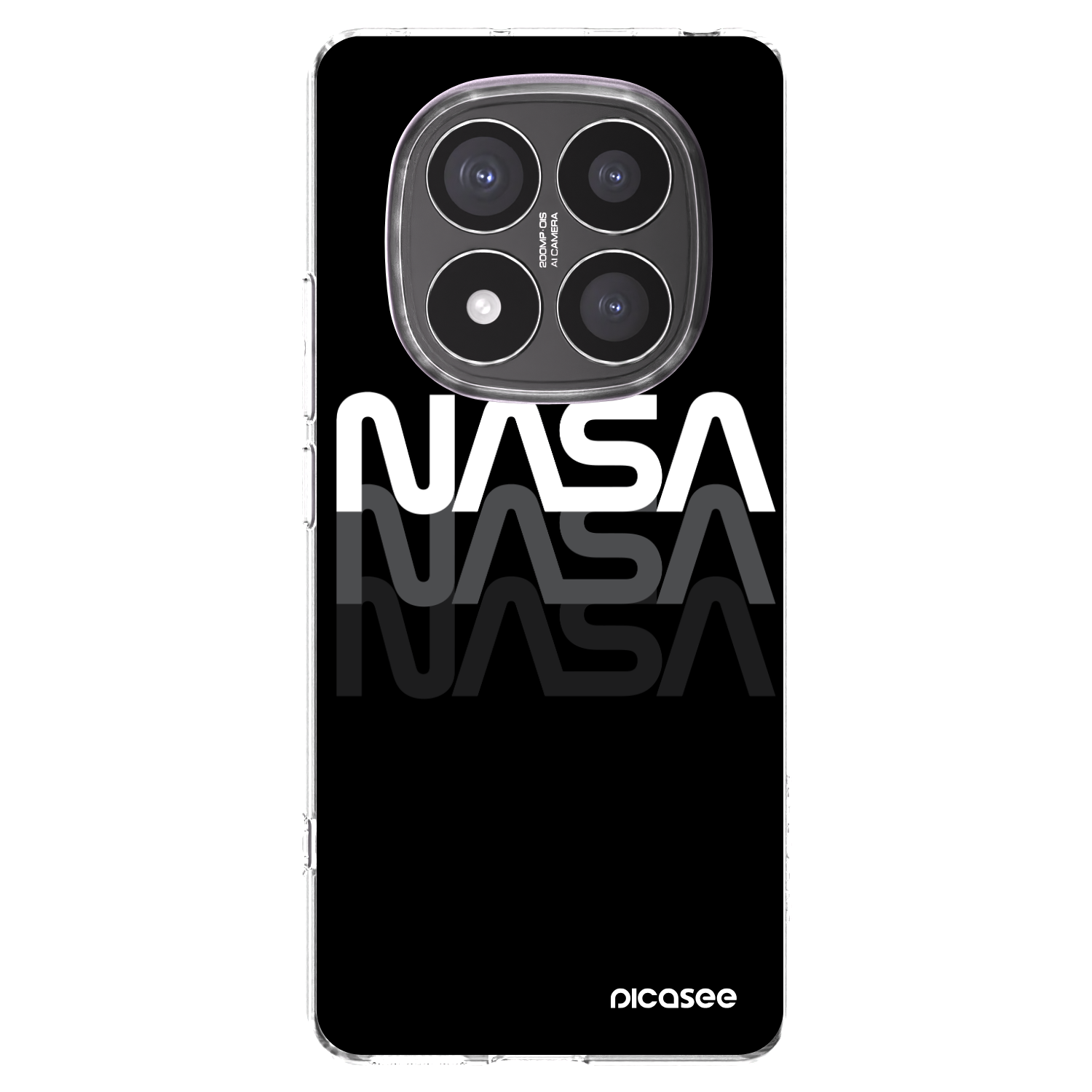 Picasee átlátszó szilikon tok az alábbi mobiltelefonokra Xiaomi Redmi Note 14 Pro+ 5G - NASA Triple