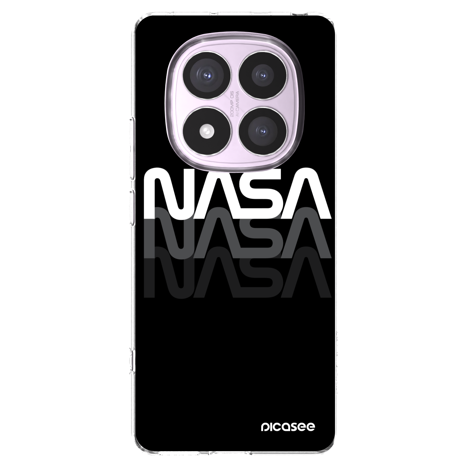 Picasee átlátszó szilikon tok az alábbi mobiltelefonokra Xiaomi Redmi Note 14 Pro 5G - NASA Triple