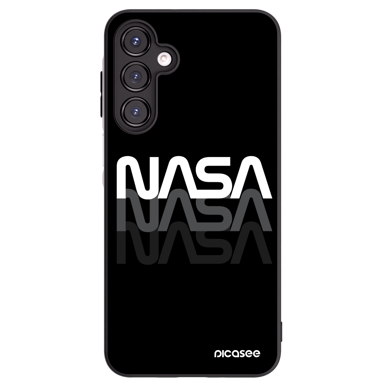 Picasee fekete szilikon tok az alábbi mobiltelefonokra Samsung Galaxy A16 5G - NASA Triple