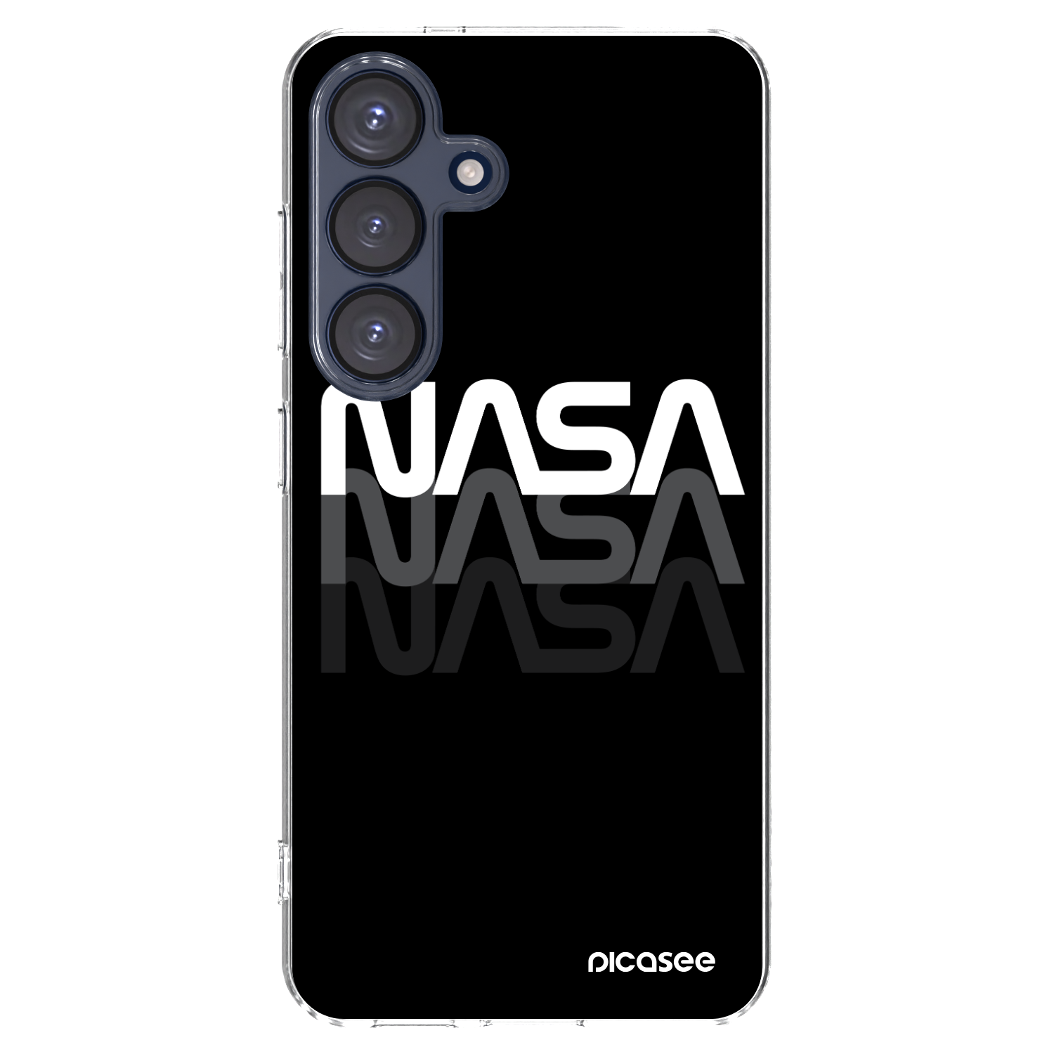Picasee átlátszó szilikon tok az alábbi mobiltelefonokra Samsung Galaxy S25 5G - NASA Triple