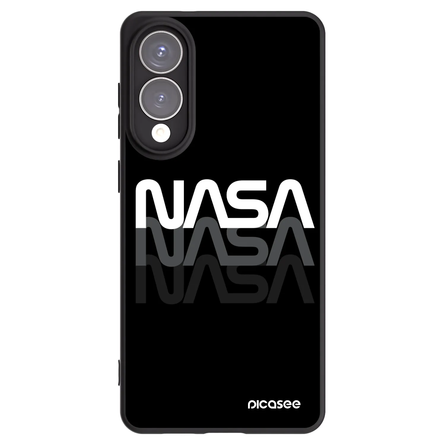 Picasee fekete szilikon tok az alábbi mobiltelefonokra Samsung Galaxy S25 Edge 5G - NASA Triple