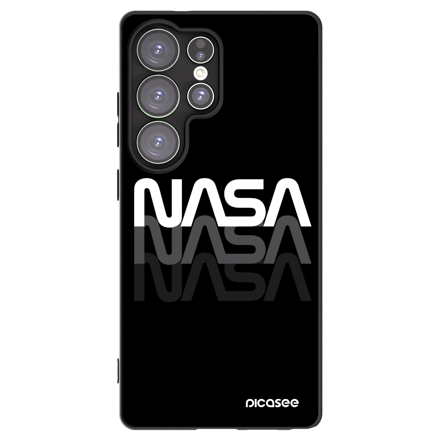Picasee fekete szilikon tok az alábbi mobiltelefonokra Samsung Galaxy S25 Ultra 5G - NASA Triple
