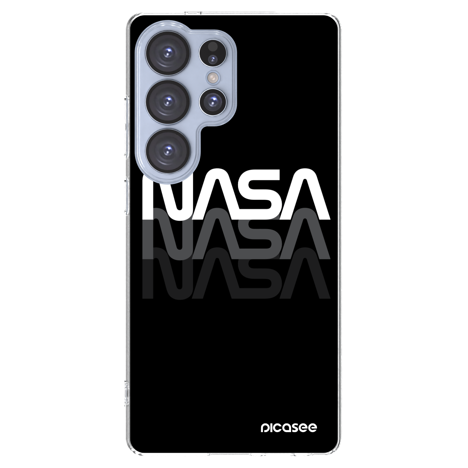 Picasee átlátszó szilikon tok az alábbi mobiltelefonokra Samsung Galaxy S25 Ultra 5G - NASA Triple