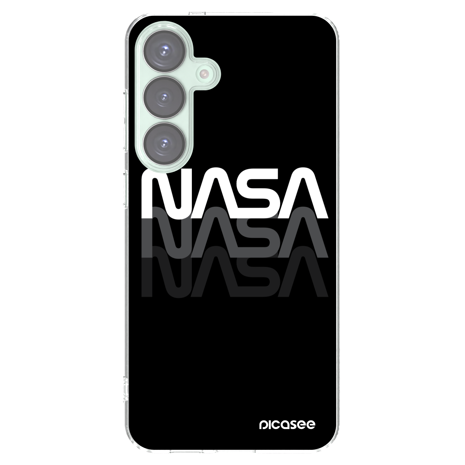 Picasee átlátszó szilikon tok az alábbi mobiltelefonokra Samsung Galaxy S25+ 5G - NASA Triple