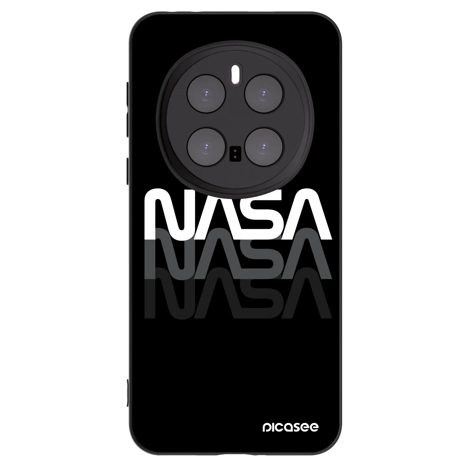 Picasee fekete szilikon tok az alábbi mobiltelefonokra Honor Magic7 Pro 5G - NASA Triple
