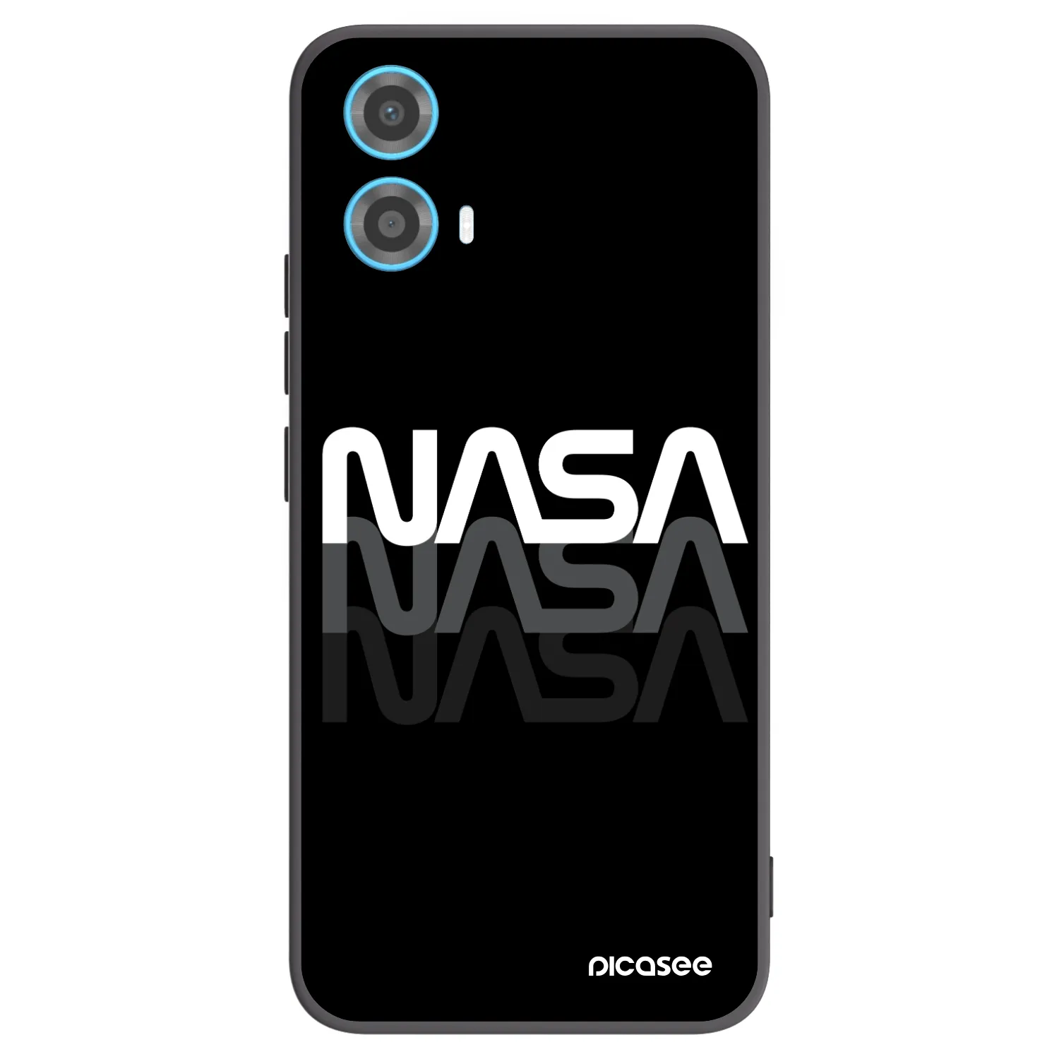 Picasee fekete szilikon tok az alábbi mobiltelefonokra Motorola Moto G34 5G - NASA Triple