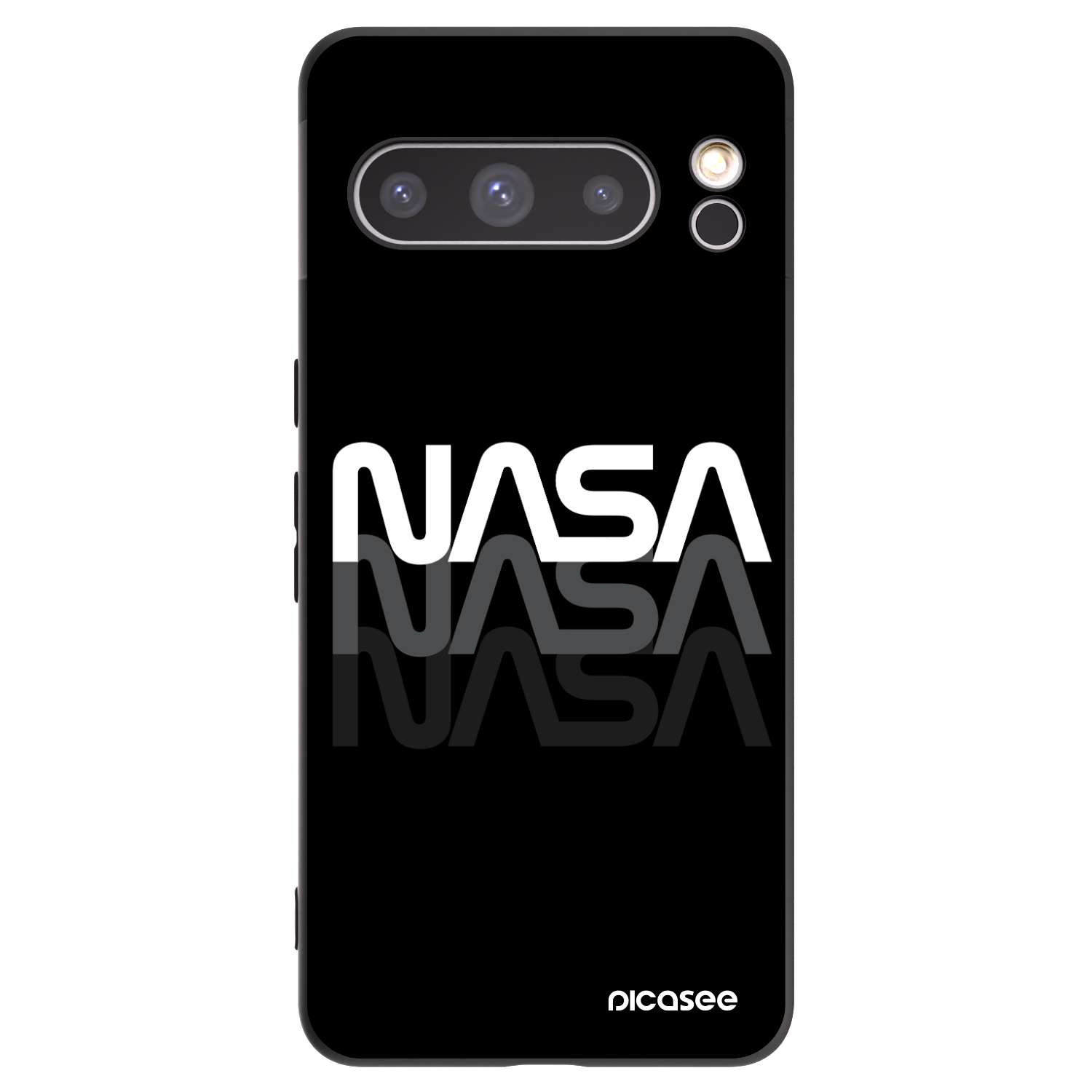 Picasee fekete szilikon tok az alábbi mobiltelefonokra Google Pixel 8 Pro - NASA Triple
