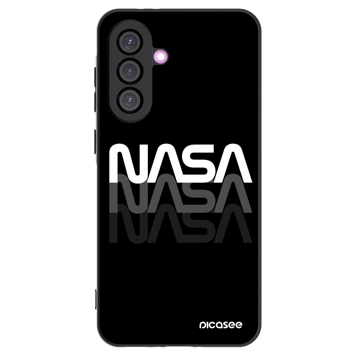 Picasee fekete szilikon tok az alábbi mobiltelefonokra Samsung Galaxy A36 5G - NASA Triple