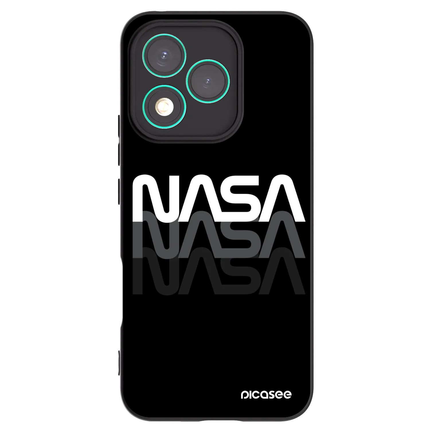 Picasee fekete szilikon tok az alábbi mobiltelefonokra Honor 400 Lite 5G - NASA Triple