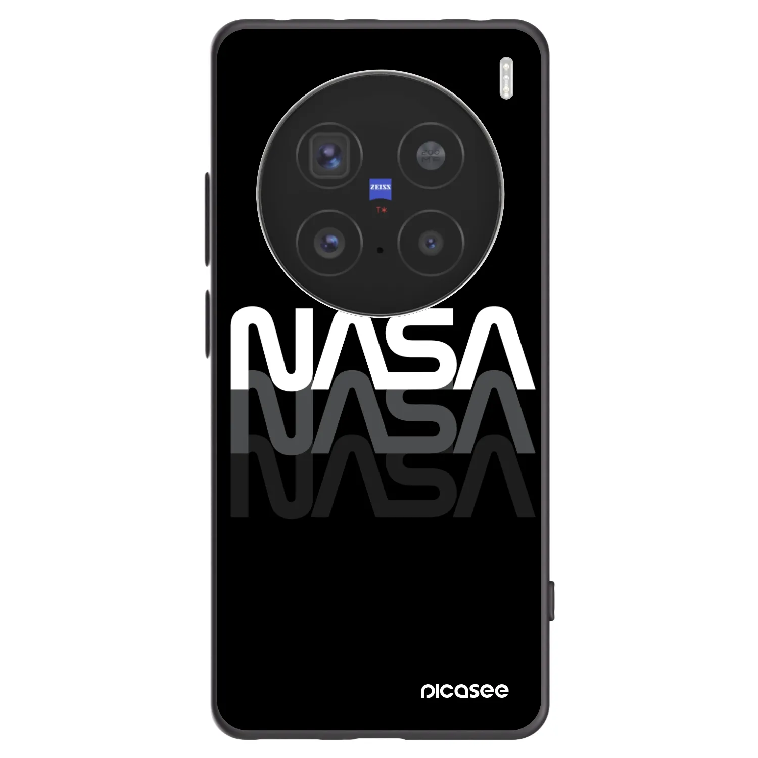 Picasee fekete szilikon tok az alábbi mobiltelefonokra Vivo X200 Pro - NASA Triple