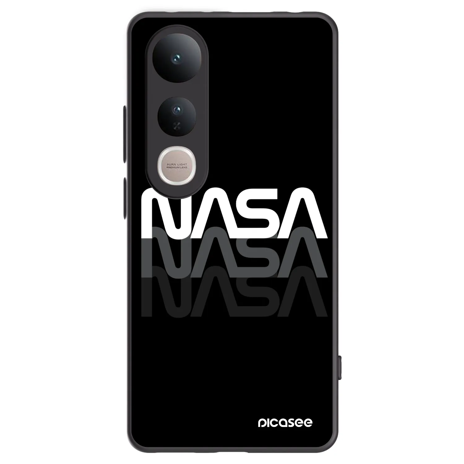 Picasee fekete szilikon tok az alábbi mobiltelefonokra Vivo V50 Lite 5G - NASA Triple